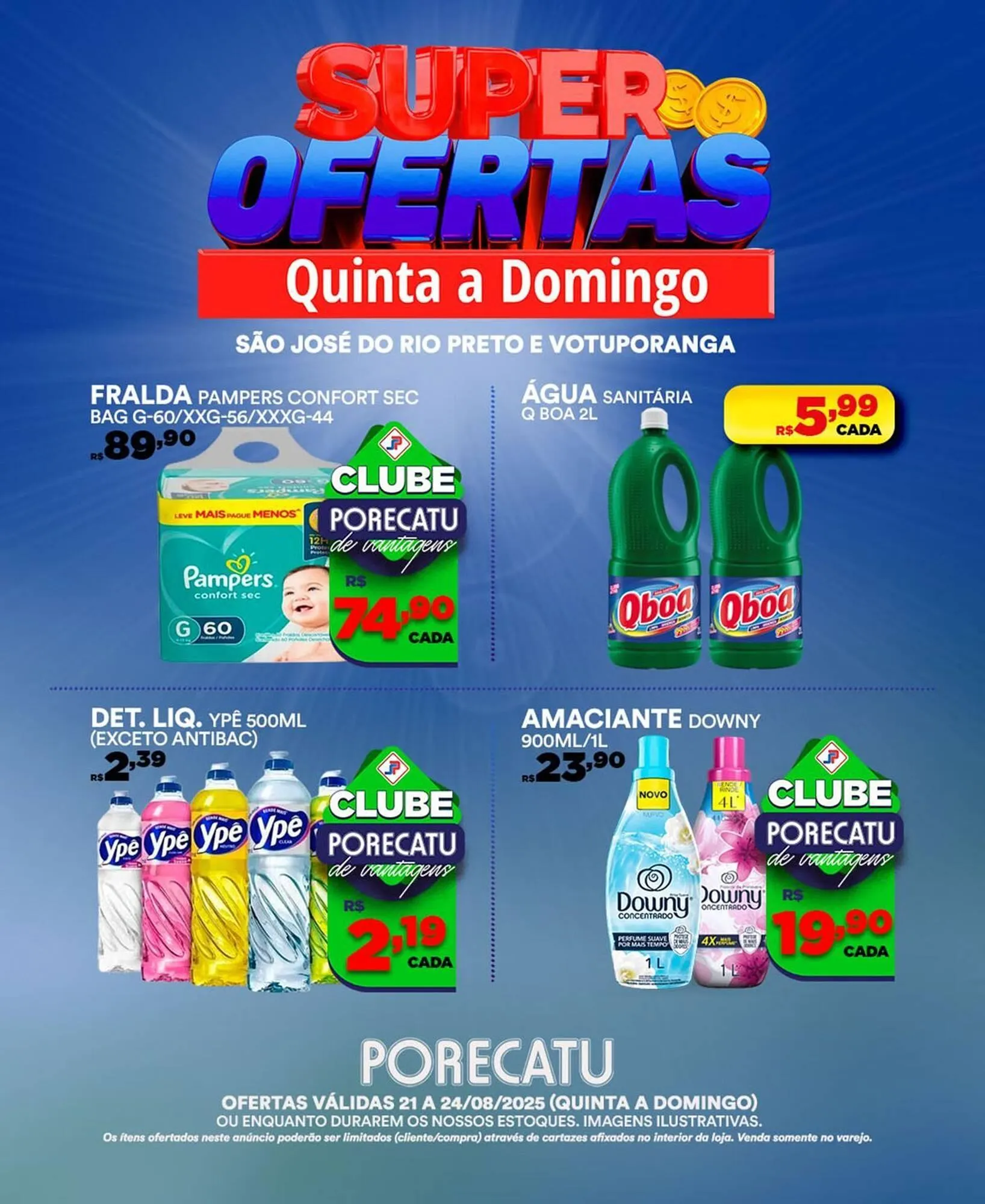 Encarte de Catálogo Supermercado Porecatu 21 de agosto até 24 de agosto 2025 - Pagina 10