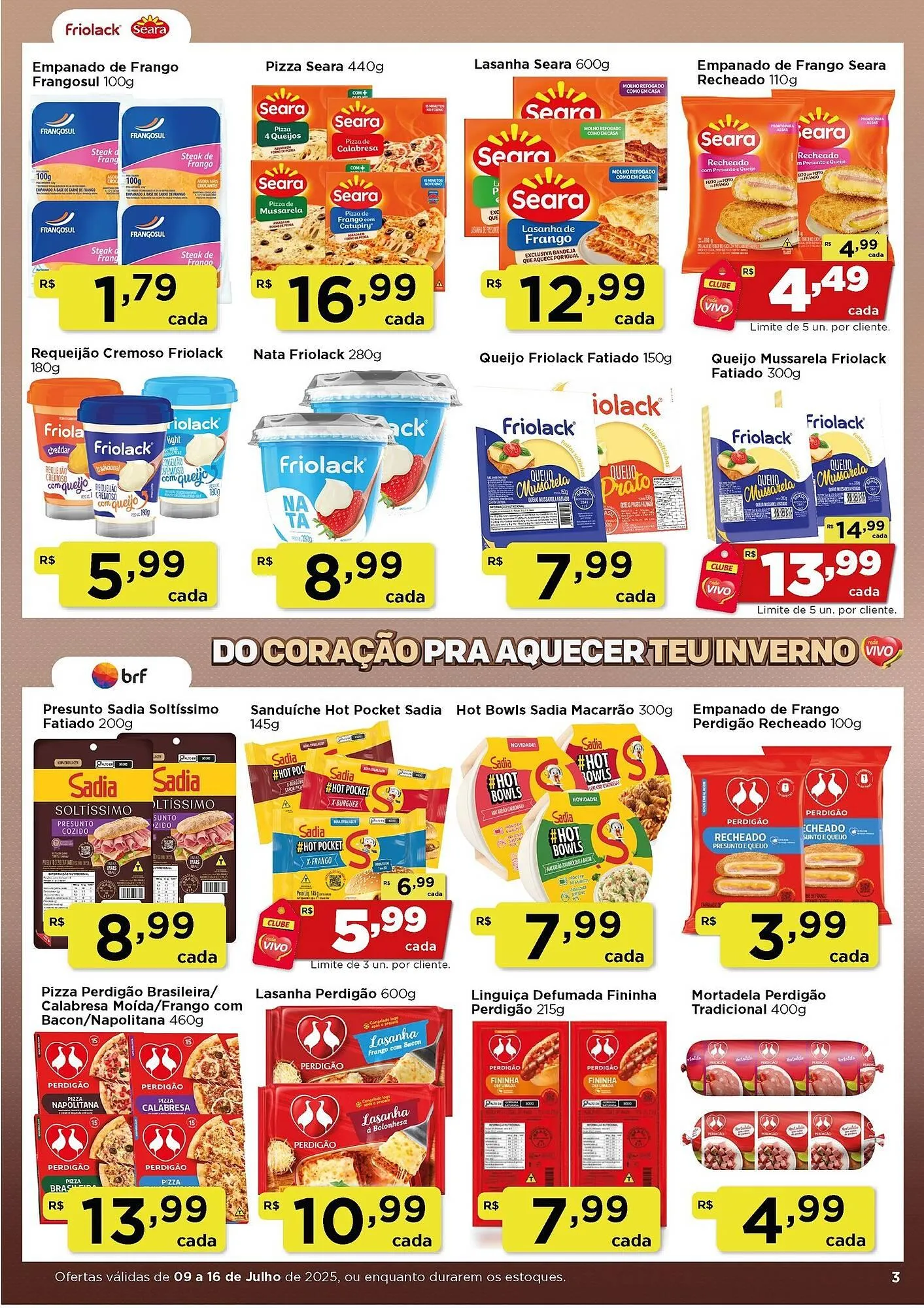 Encarte de Catálogo Rede Vivo 9 de julho até 16 de julho 2025 - Pagina 3