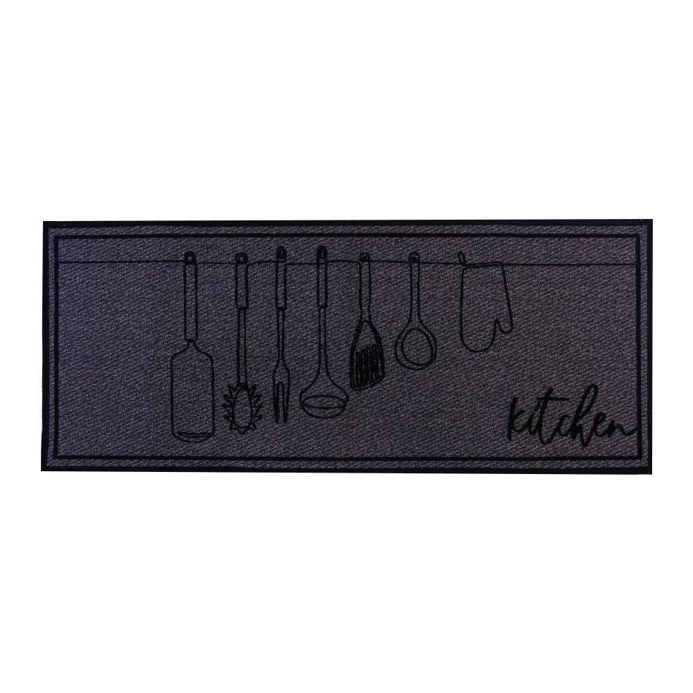 Tapete Para Cozinha Napoli 50X120 Cm Havan Casa - Kitchen Cinza