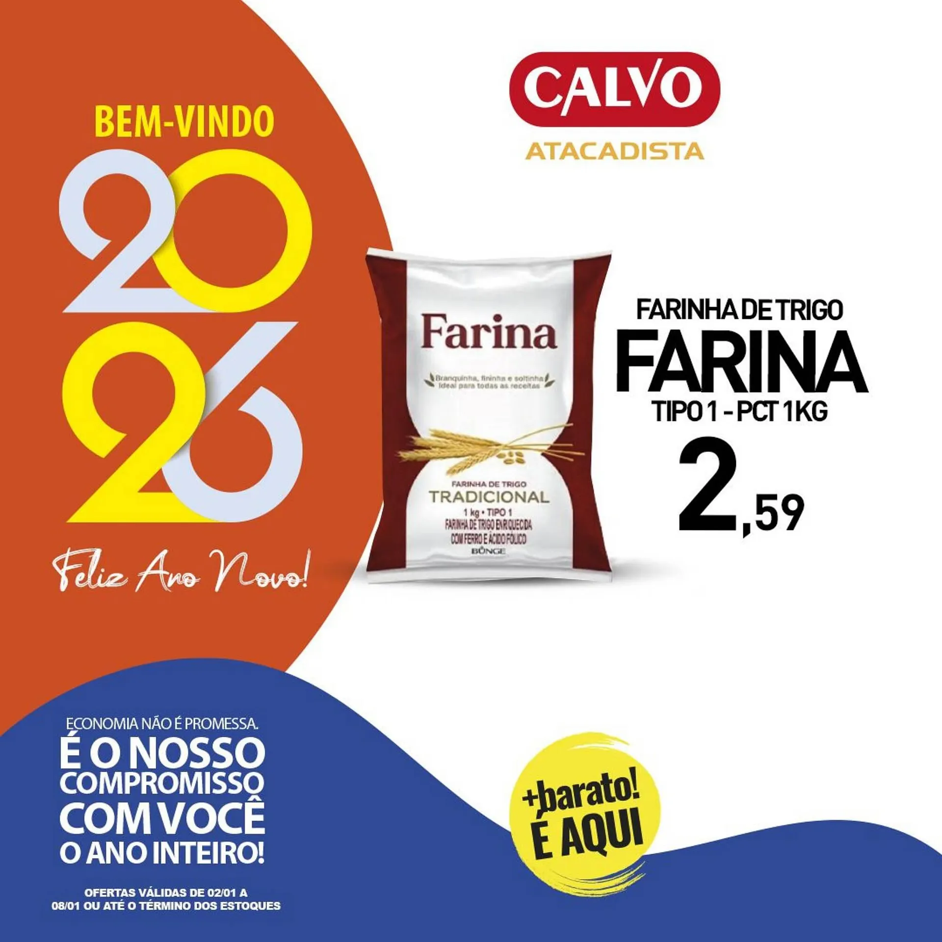 Encarte de Folheto Calvo Atacadista 5 de janeiro até 8 de janeiro 2026 - Pagina 2