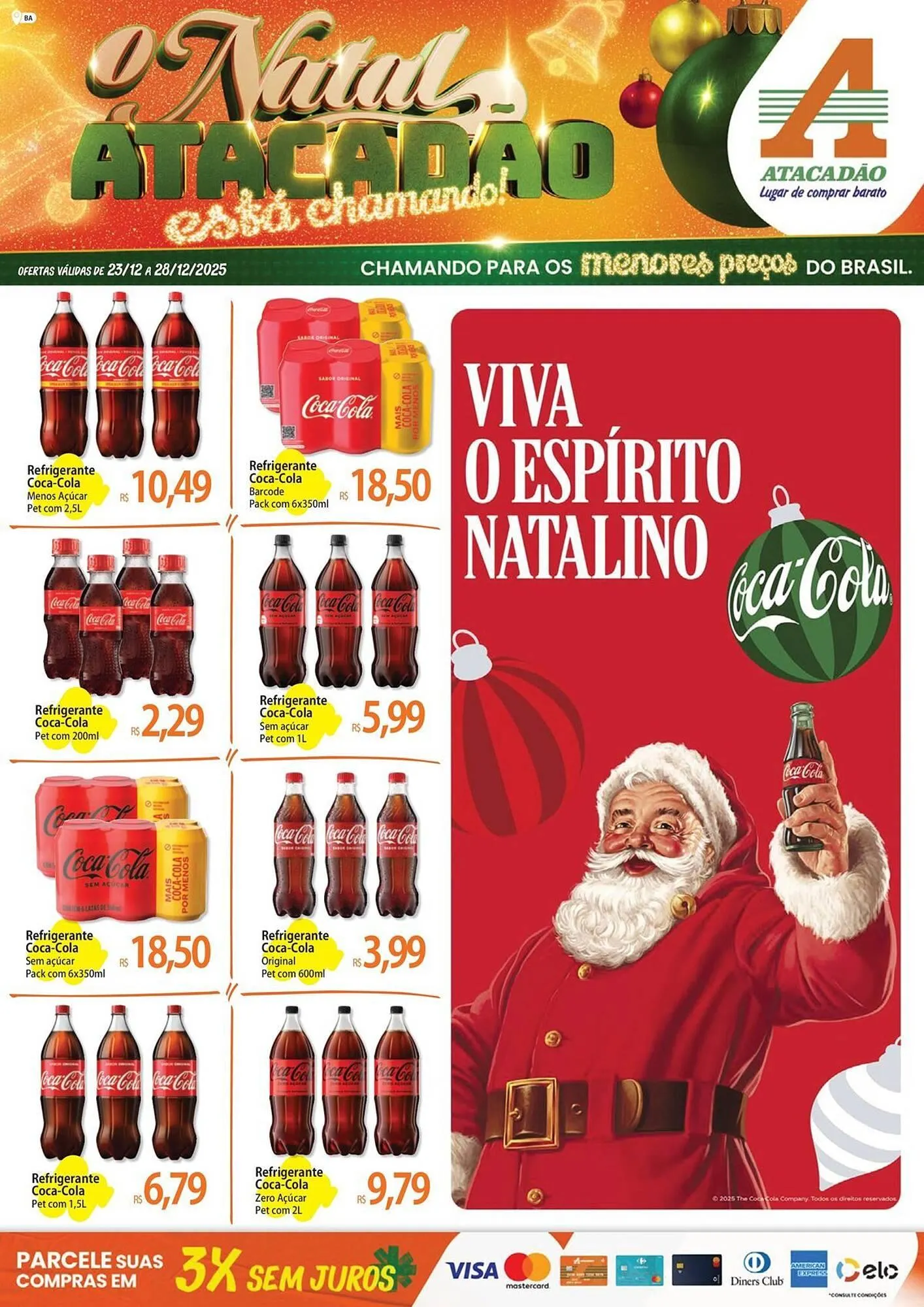 Encarte de Folheto Atacadão 23 de dezembro até 28 de dezembro 2025 - Pagina 1