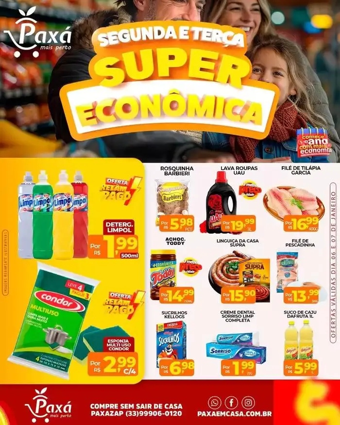 Encarte de Encarte Paxá Supermercados 6 de janeiro até 7 de janeiro 2025 - Pagina 1