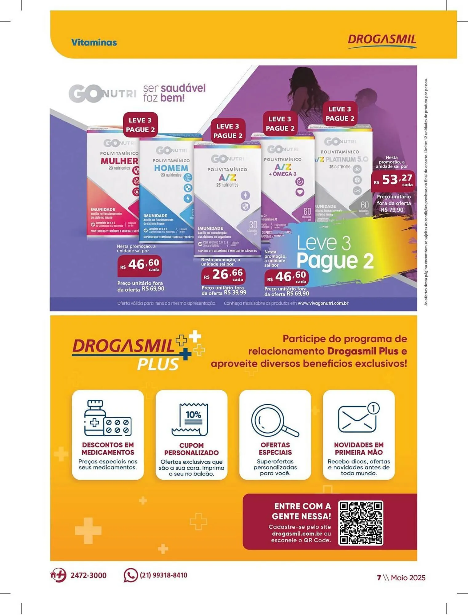 Encarte de Catálogo Drogasmil 5 de maio até 1 de junho 2025 - Pagina 7