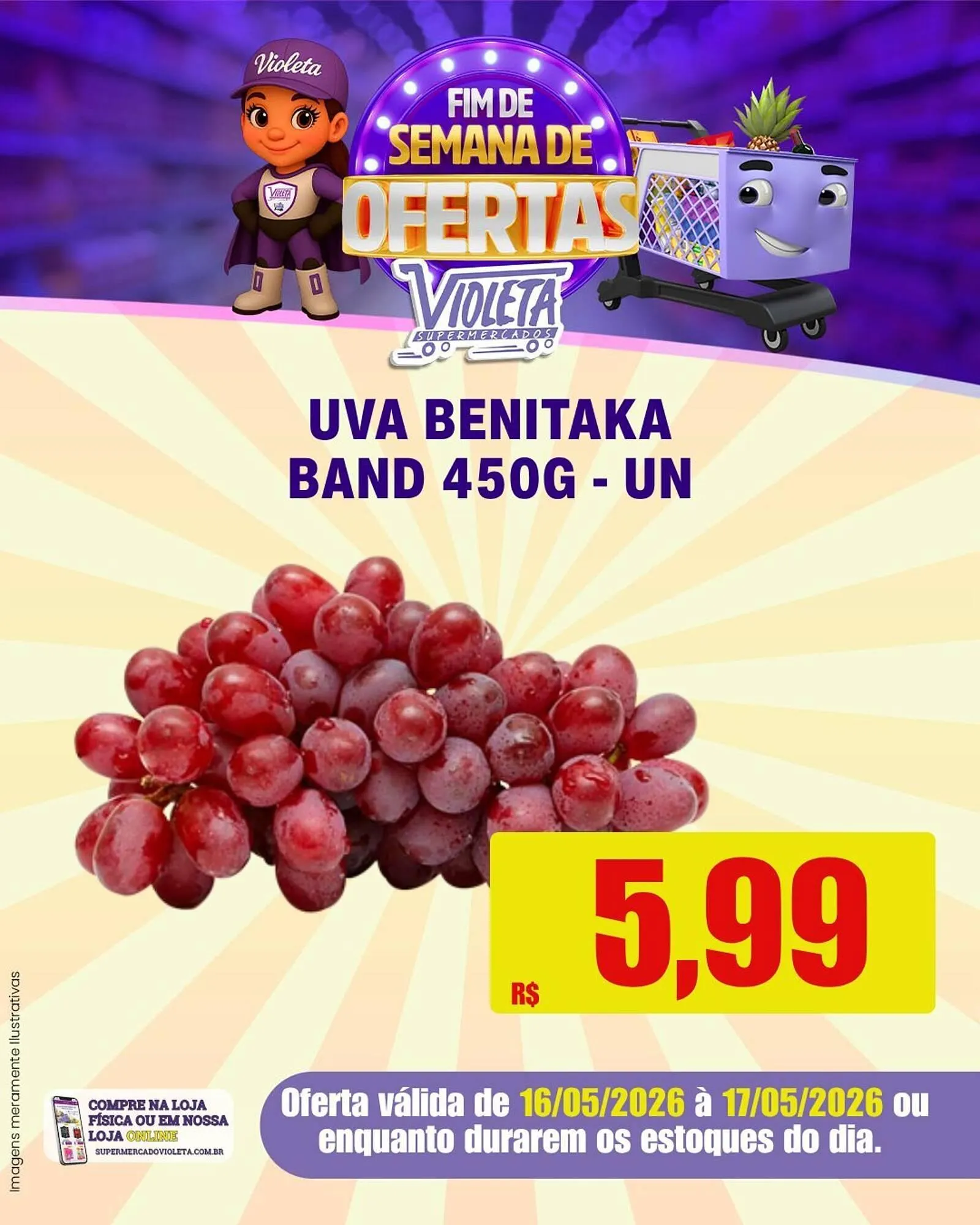 Encarte de Catálogo Violeta Supermercados 16 de maio até 17 de maio 2026 - Pagina 3
