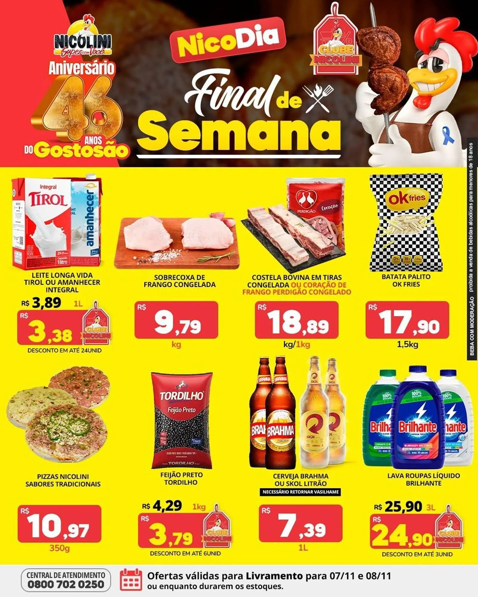 Encarte de Catálogo Super Nicolini 7 de novembro até 8 de novembro 2025 - Pagina 1