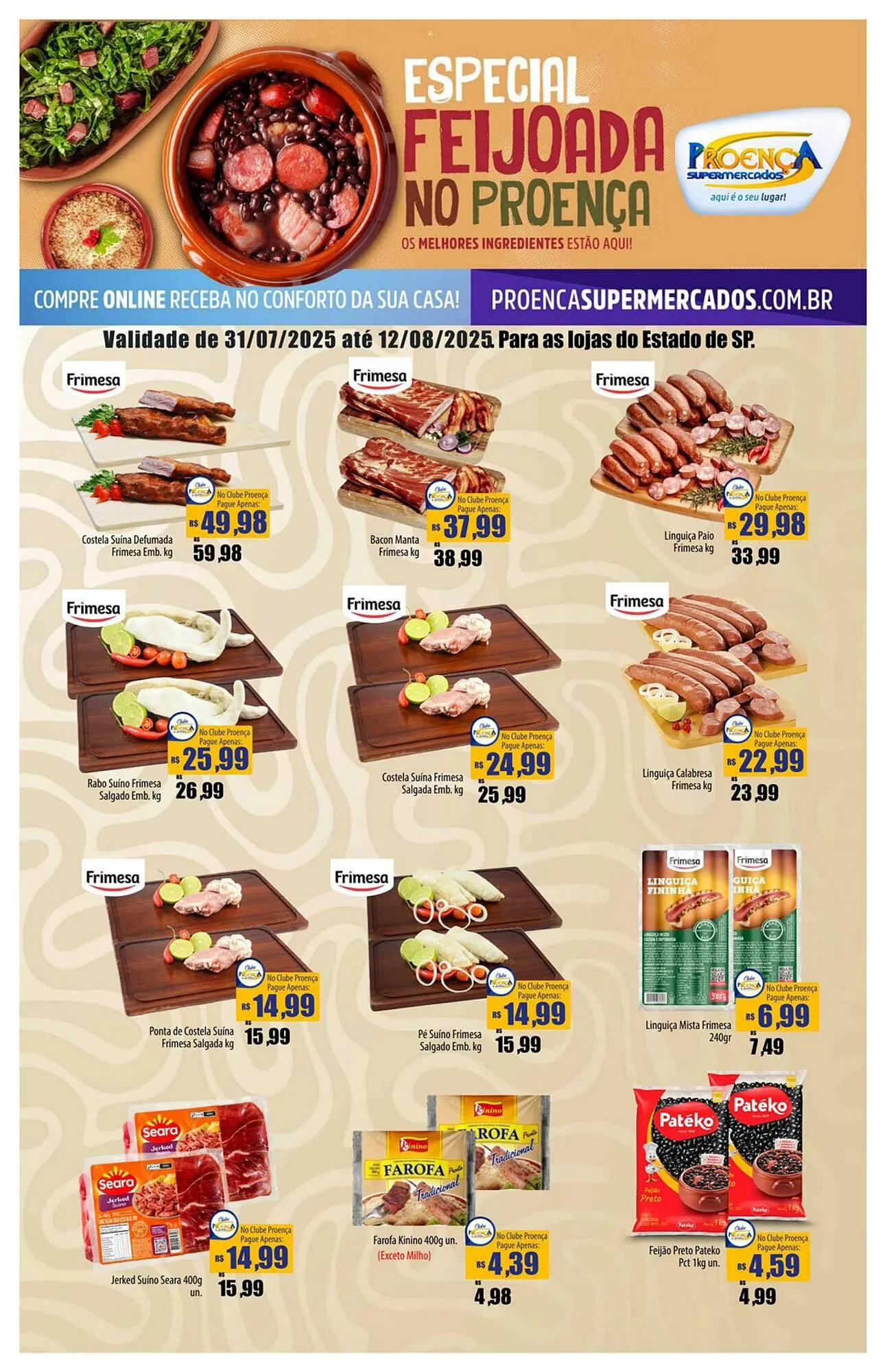 Encarte de Catálogo Proença Supermercados 31 de julho até 12 de agosto 2025 - Pagina 1