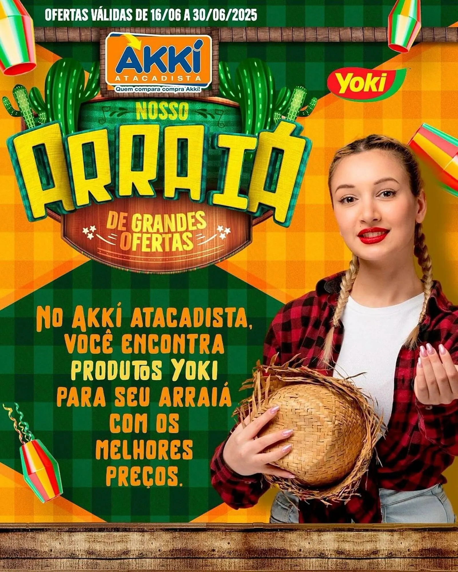 Encarte de Catálogo Akki Atacadista 16 de junho até 30 de junho 2025 - Pagina 1