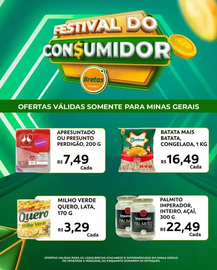 Encarte de Encarte Bretas Supermercados 10 de março até 19 de março 2025 - Pagina 4