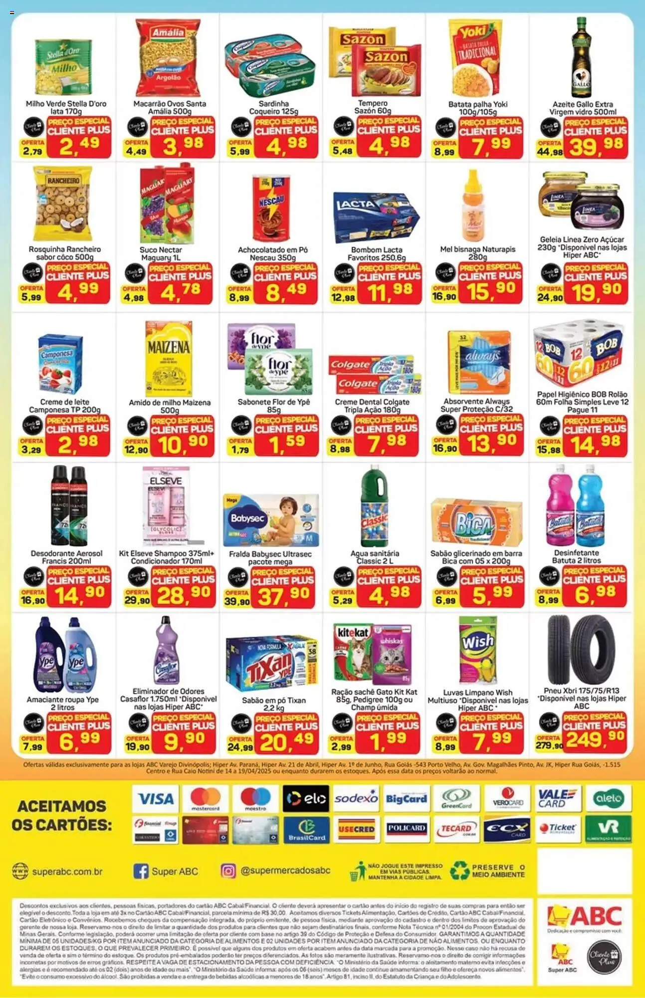 Encarte de Catálogo Supermercados ABC 14 de abril até 19 de abril 2025 - Pagina 2