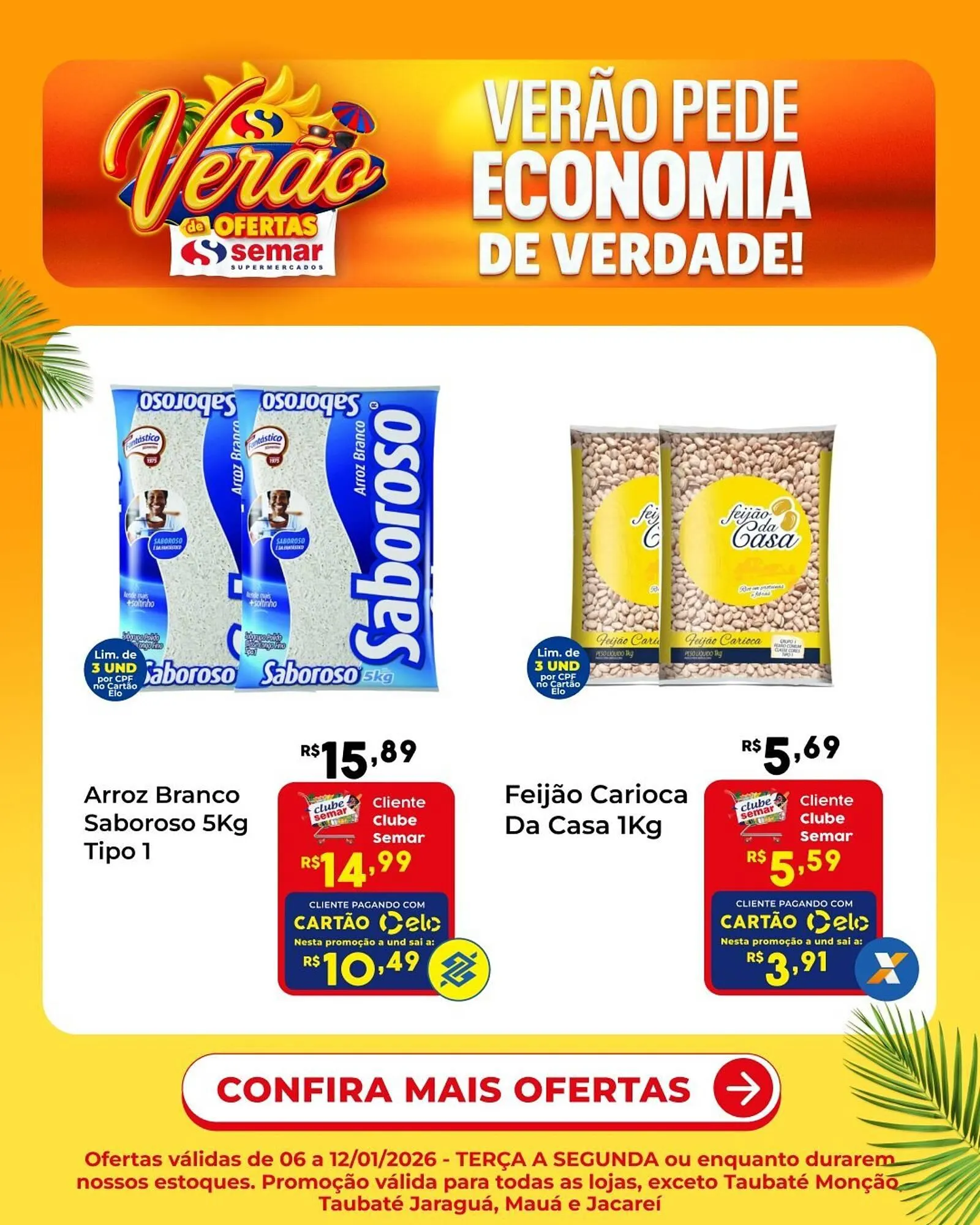 Encarte de Folheto Semar Supermercado 6 de janeiro até 12 de janeiro 2026 - Pagina 1