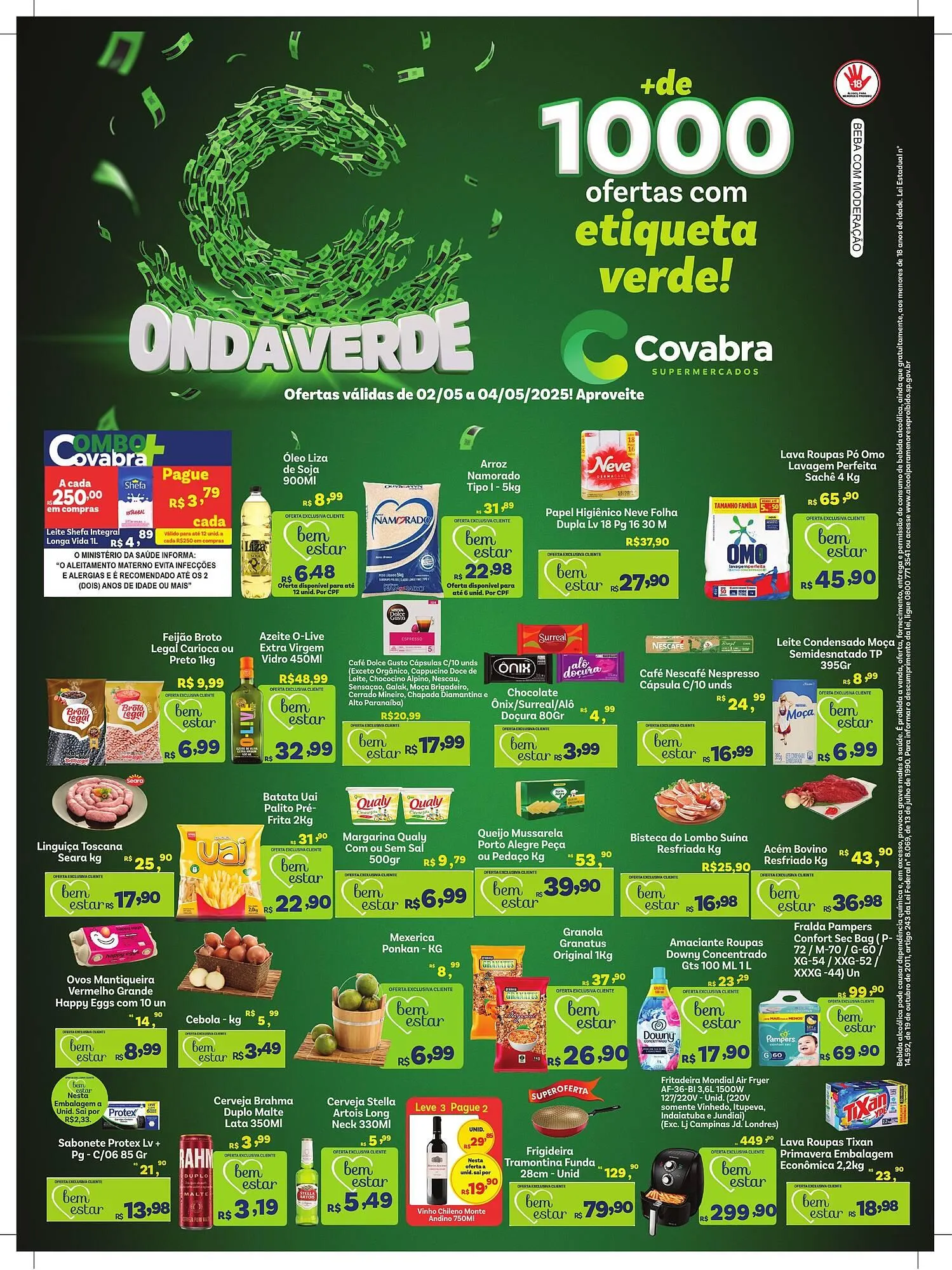 Encarte de Catálogo Covabra Supermercados 2 de maio até 4 de maio 2025 - Pagina 1