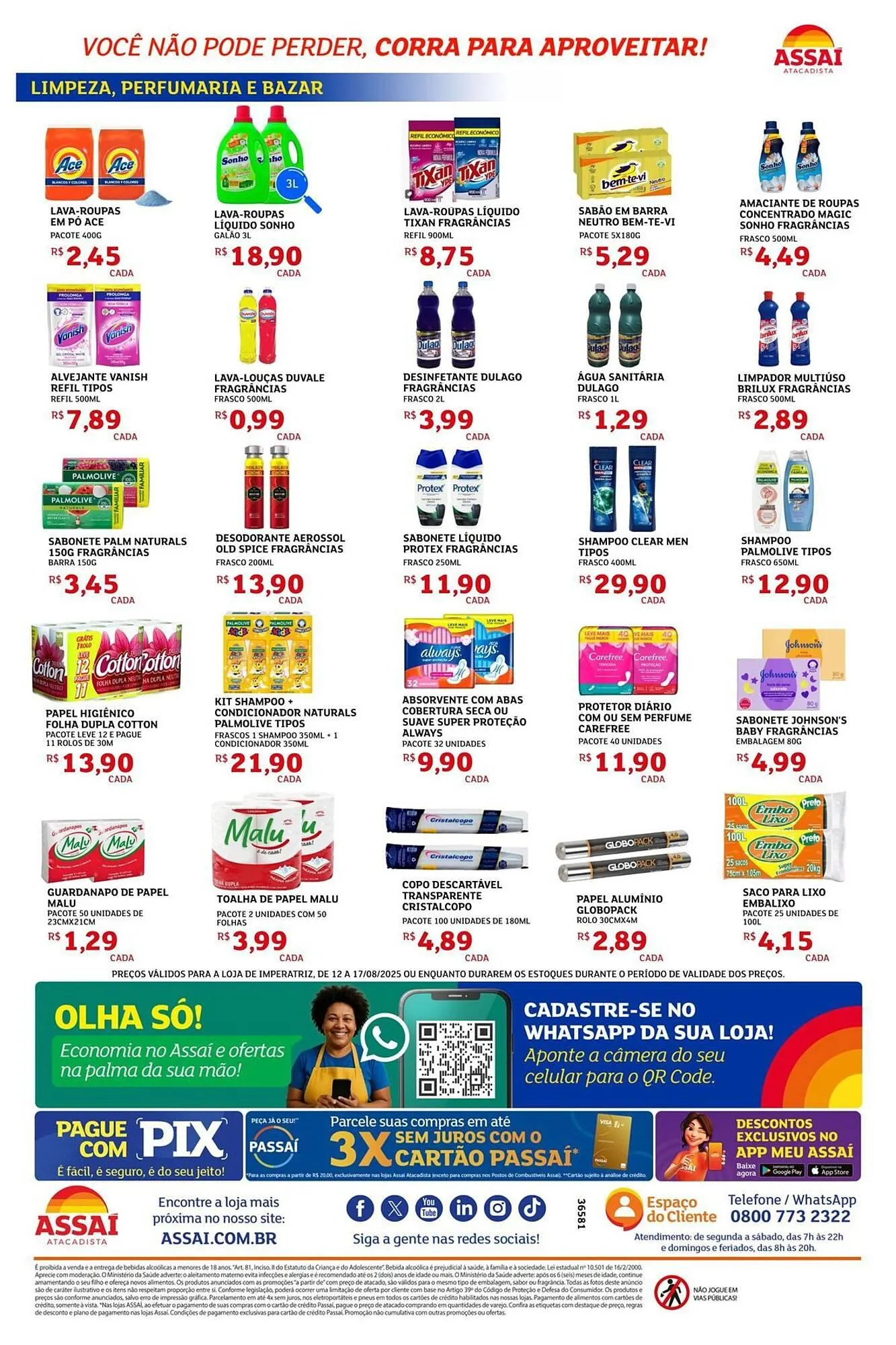 Encarte de Catálogo Assaí Atacadista 16 de agosto até 17 de agosto 2025 - Pagina 4