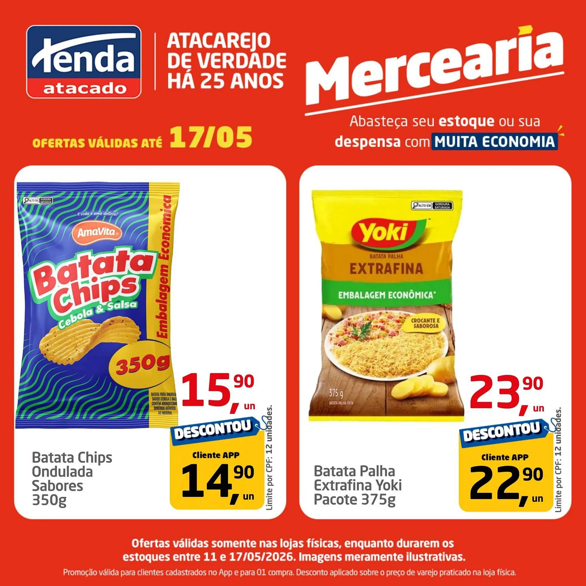 Encarte de Folheto Tenda Atacado 14 de maio até 17 de maio 2026 - Pagina 1