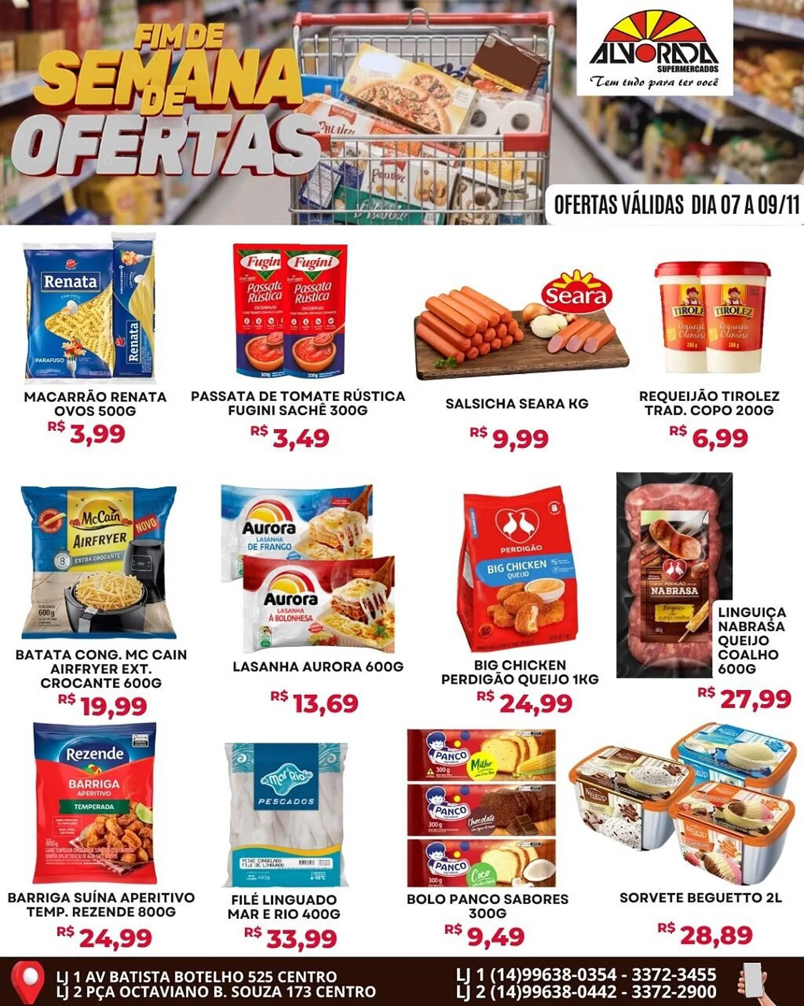 Encarte de Catálogo Alvorada Supermercados 7 de novembro até 9 de novembro 2025 - Pagina 1
