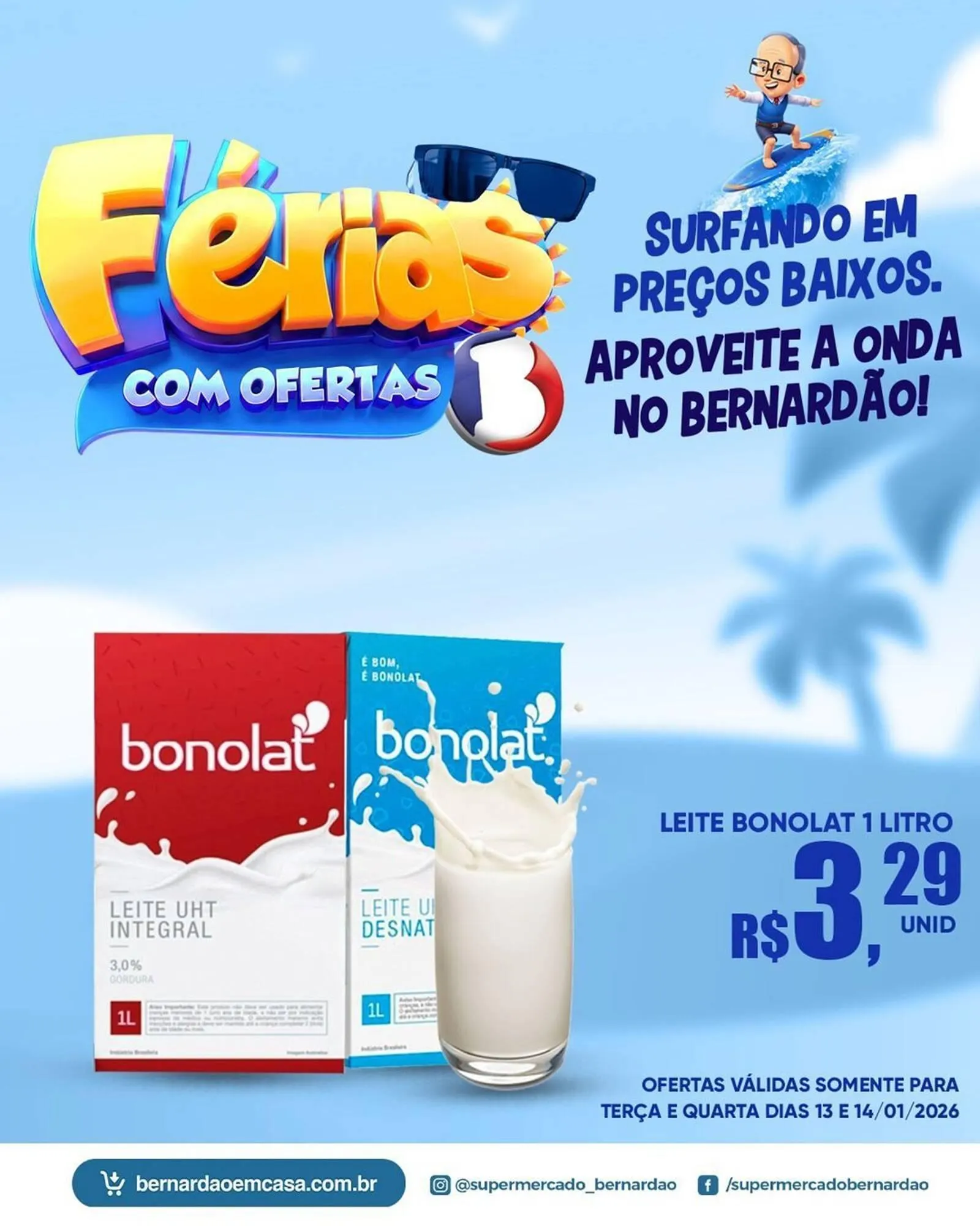 Encarte de Catálogo Supermercado Bernardão 13 de janeiro até 14 de janeiro 2026 - Pagina 3