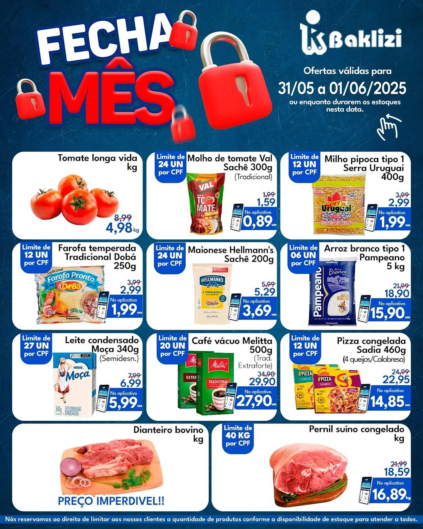 Encarte de Catálogo Supermercados Baklizi 30 de maio até 1 de junho 2025 - Pagina 1