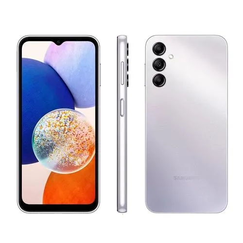 Smartphone Samsung Galaxy A14 128GB Preto 5G Octa-Core 4GB RAM 6,6" Câm. Tripla + Selfie 13MP