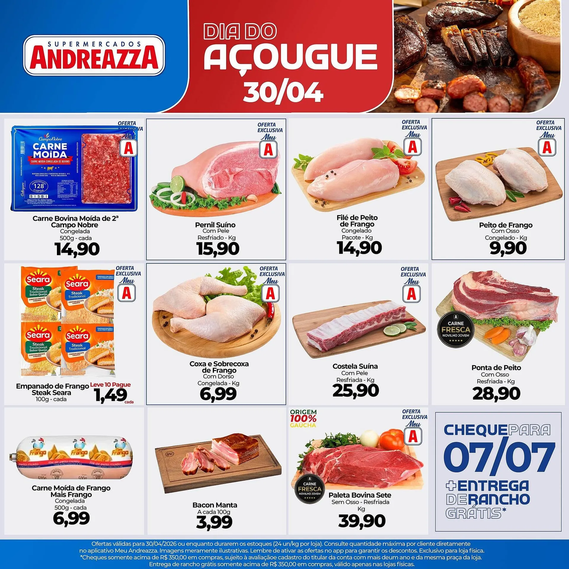 Encarte de Catálogo Supermercados Andreazza 30 de abril até 30 de abril 2026 - Pagina 1