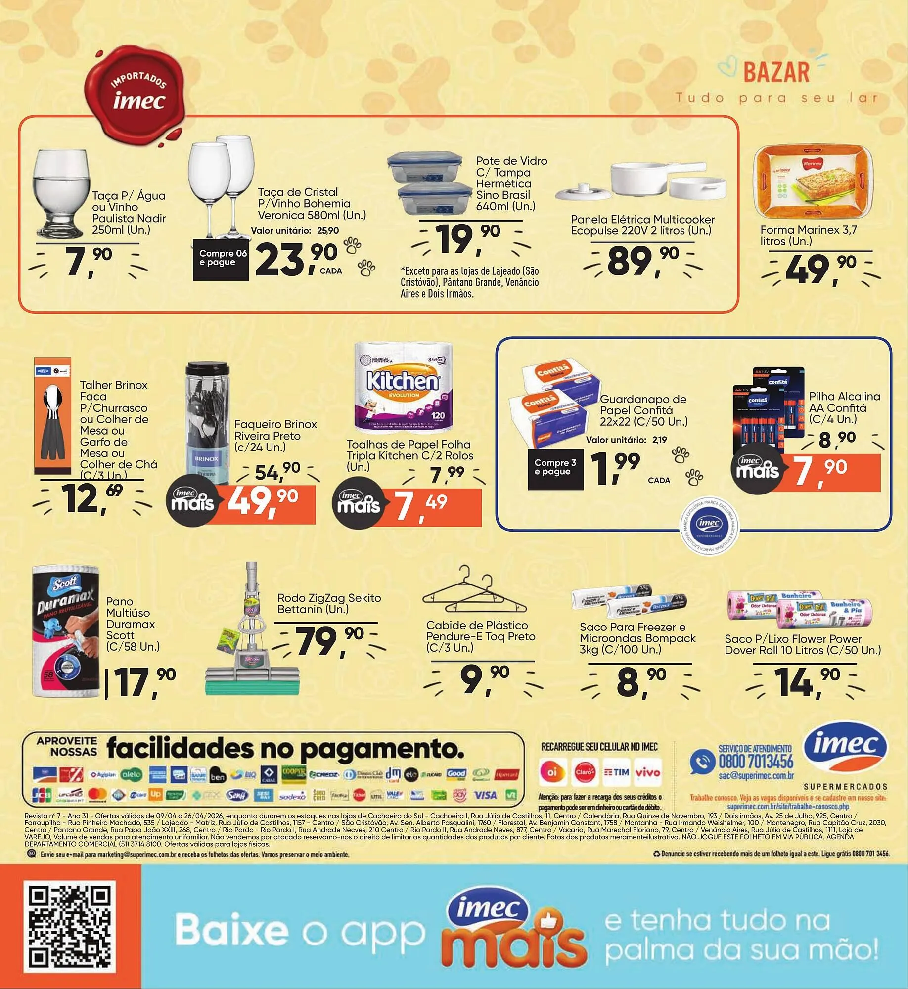Encarte de Catálogo Imec Supermercados 9 de abril até 26 de abril 2026 - Pagina 15