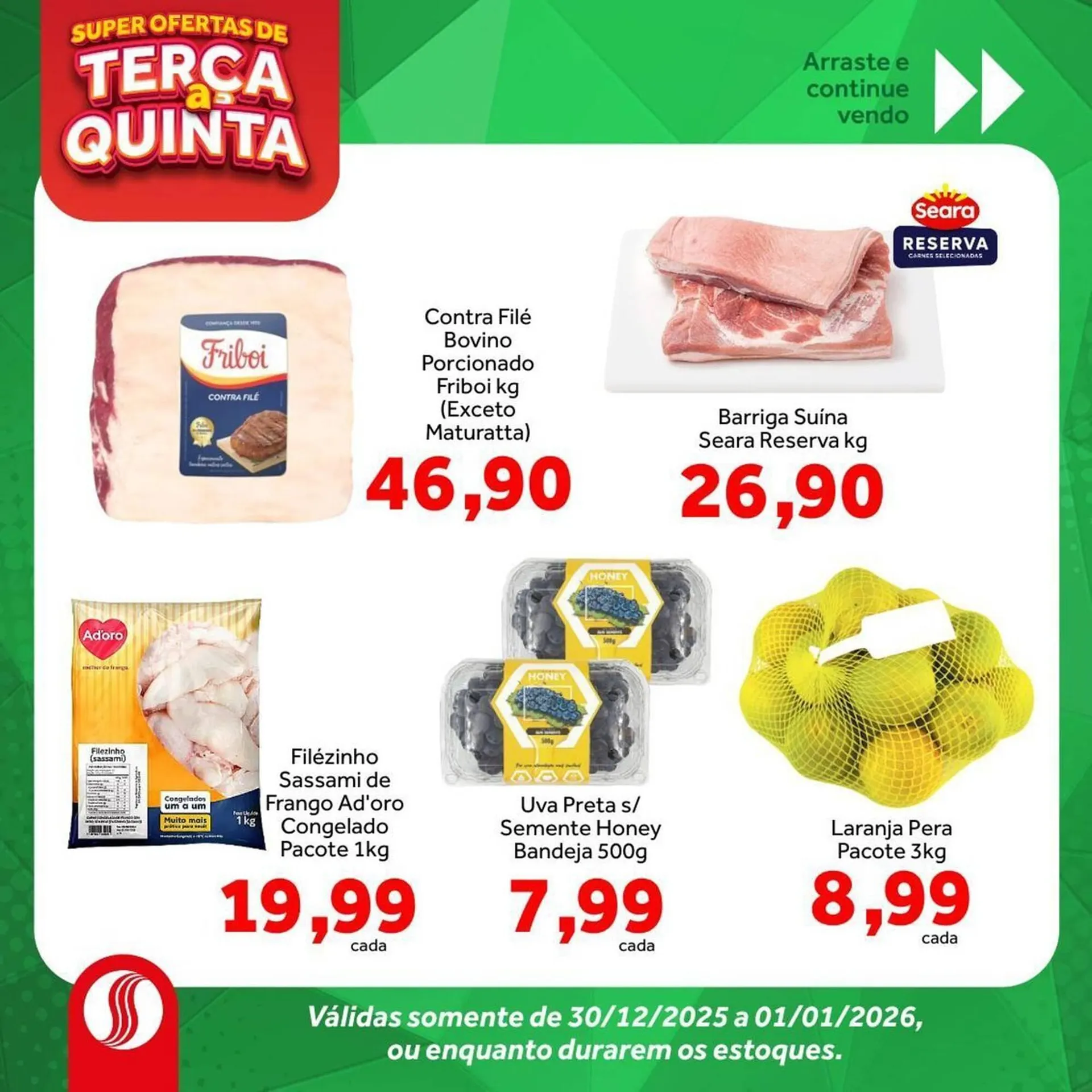 Encarte de Folheto Shibata Supermercados 30 de dezembro até 1 de janeiro 2026 - Pagina 3