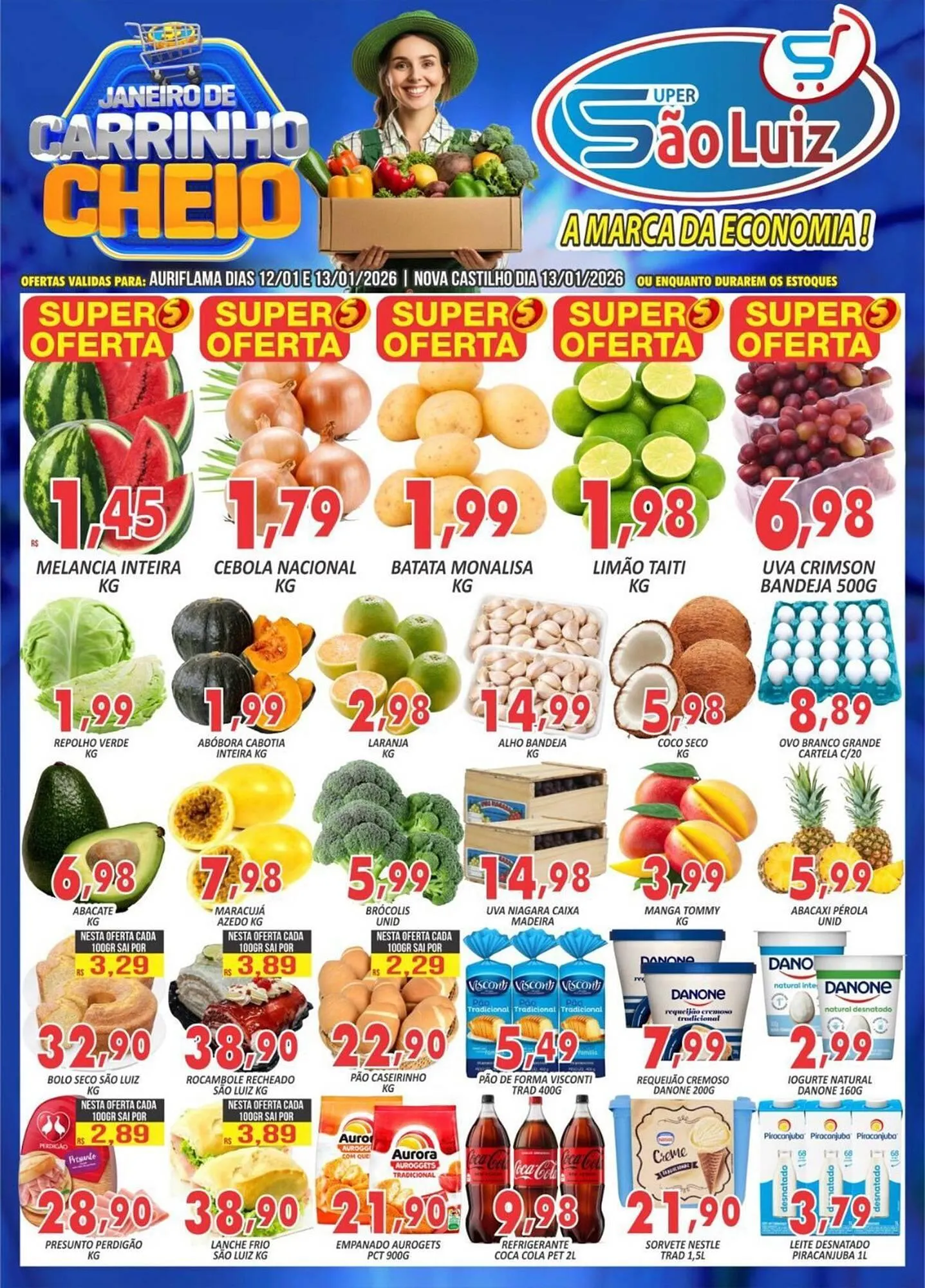 Encarte de Catálogo Super São Luiz 12 de janeiro até 13 de janeiro 2026 - Pagina 1