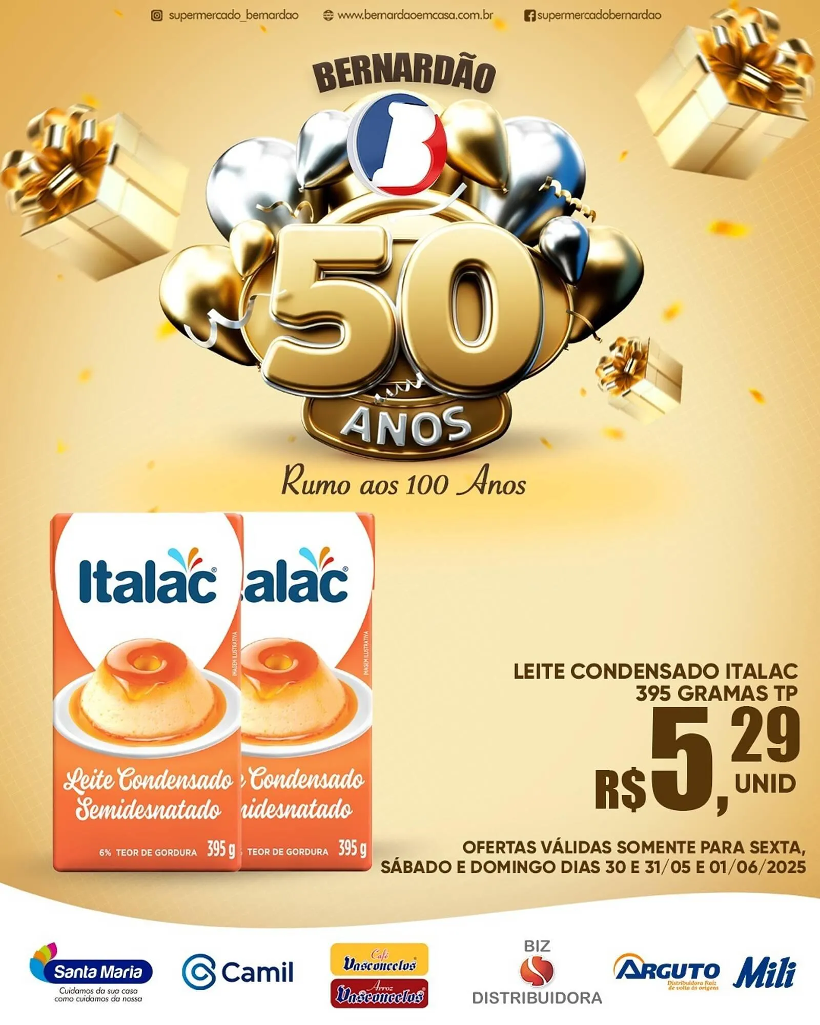 Encarte de Catálogo Supermercado Bernardão 30 de maio até 1 de junho 2025 - Pagina 1