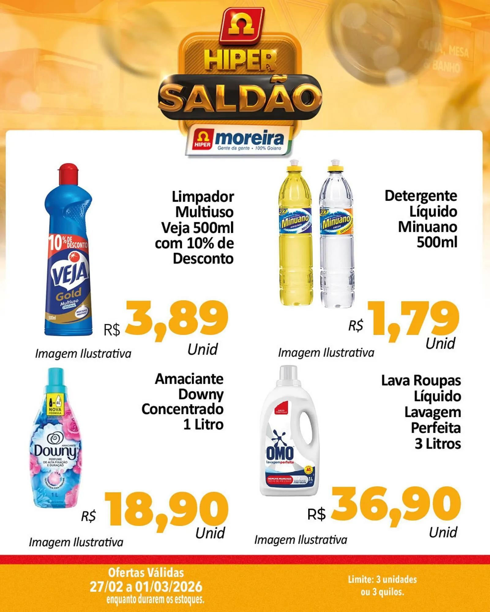 Encarte de Catálogo Hiper Moreira 27 de fevereiro até 1 de março 2026 - Pagina 1