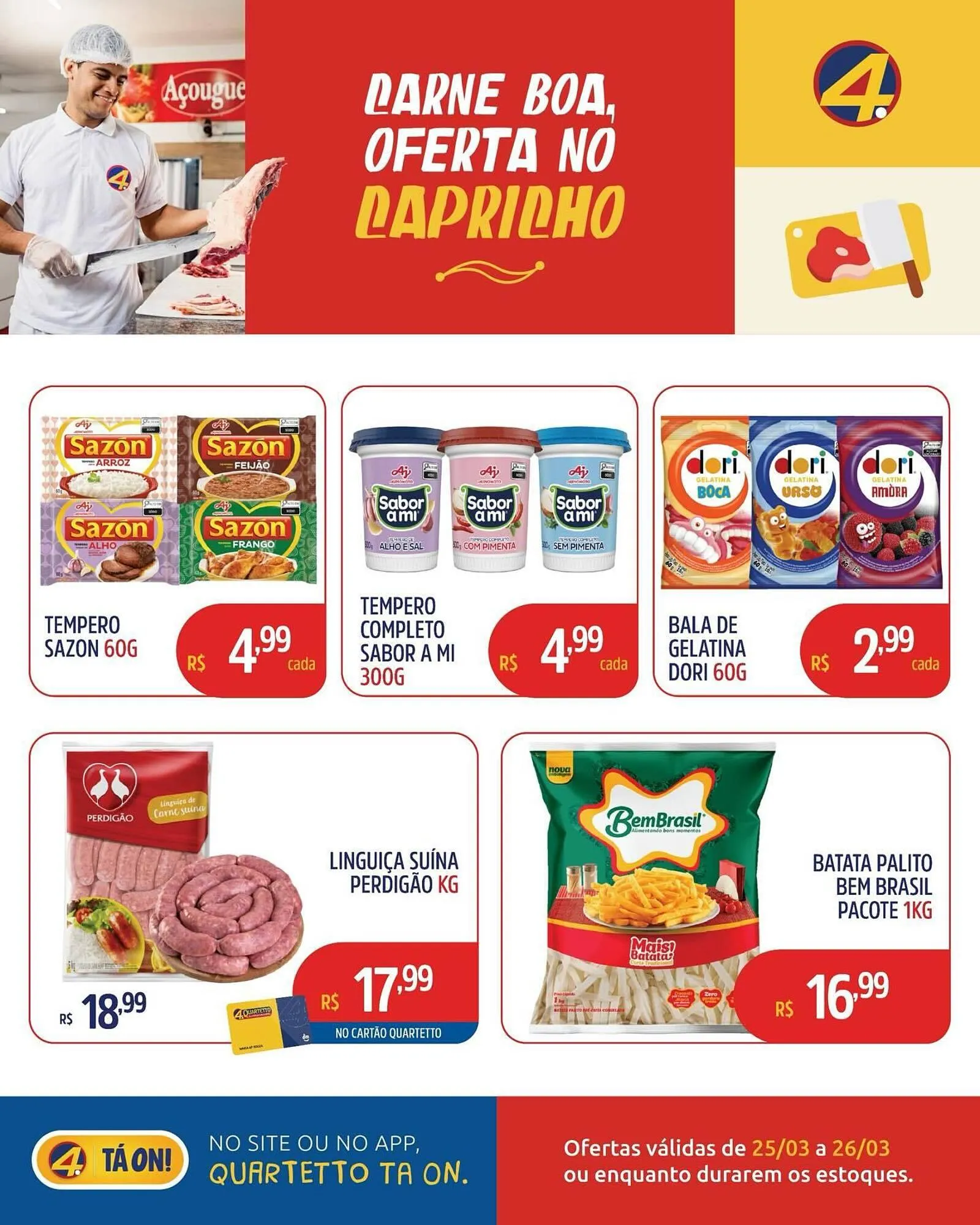 Encarte de Catálogo Quartetto Supermercados 25 de março até 26 de março 2026 - Pagina 2