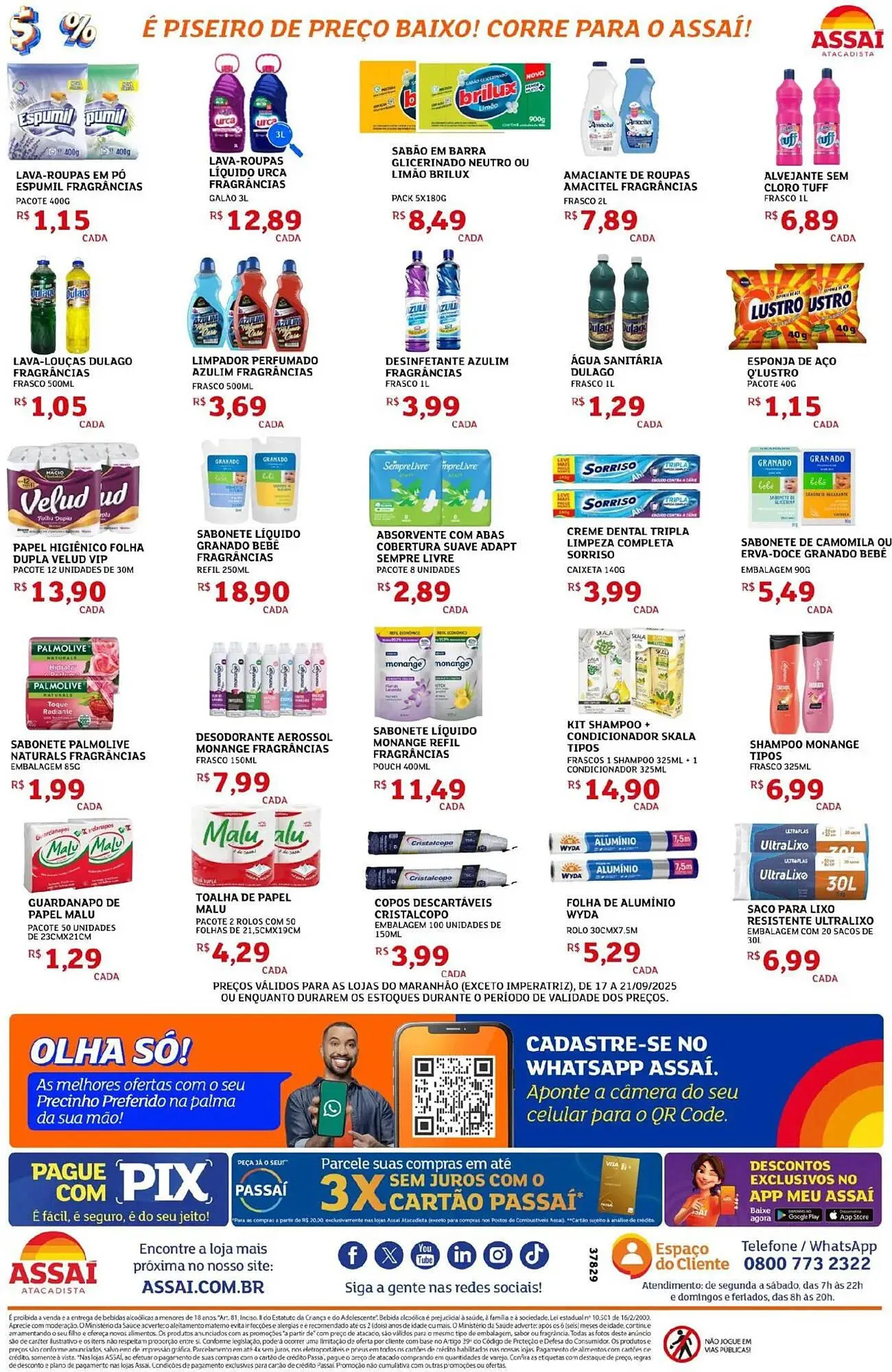 Encarte de Encarte Assaí Atacadista 17 de setembro até 21 de setembro 2025 - Pagina 4