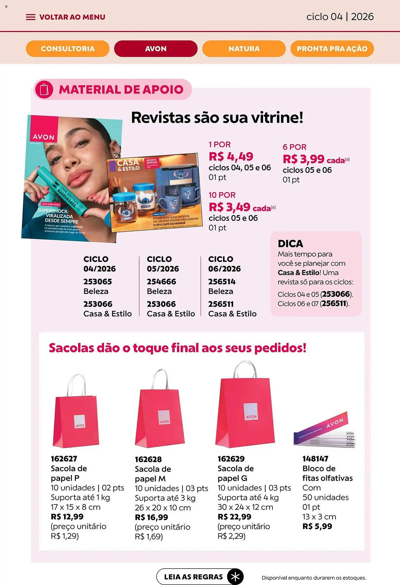 Encarte de Catálogo Avon 18 de fevereiro até 17 de março 2026 - Pagina 28