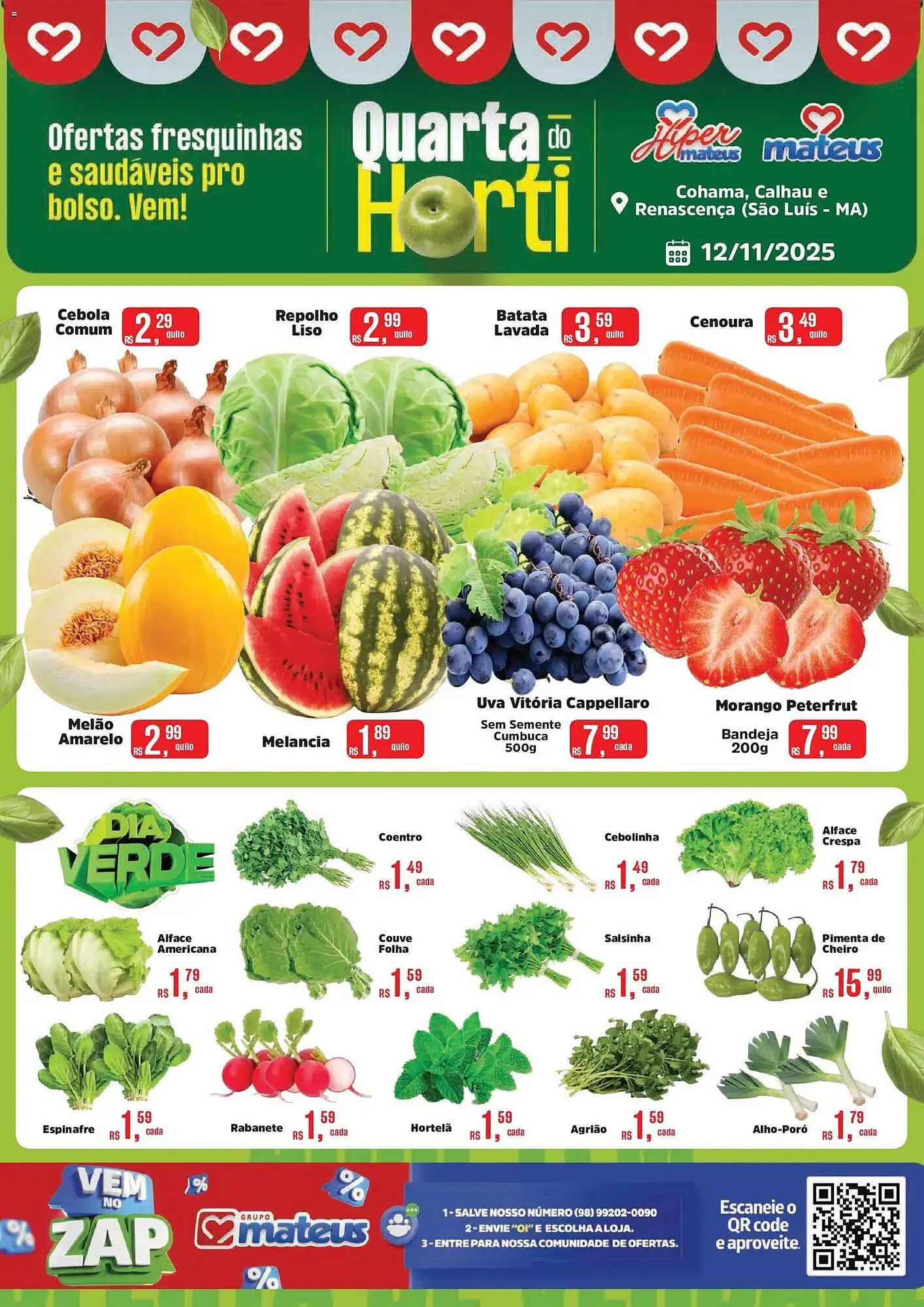 Encarte de Catálogo Supermercados Mateus 12 de novembro até 12 de novembro 2025 - Pagina 1