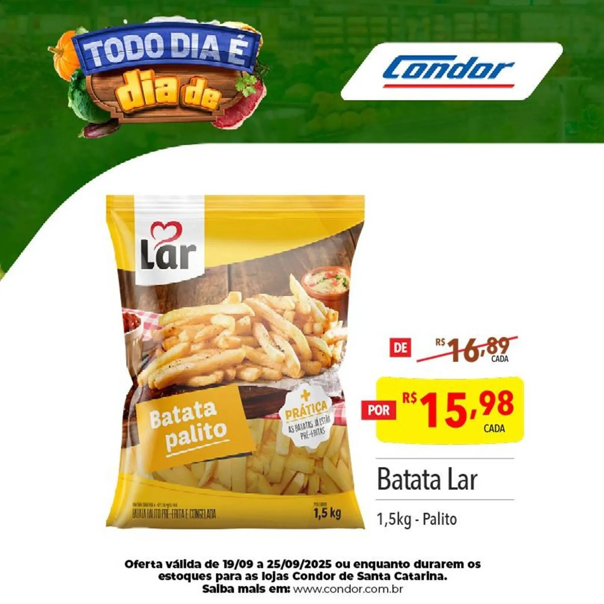 Encarte de Catálogo Supermercados Condor 19 de setembro até 25 de setembro 2025 - Pagina 1