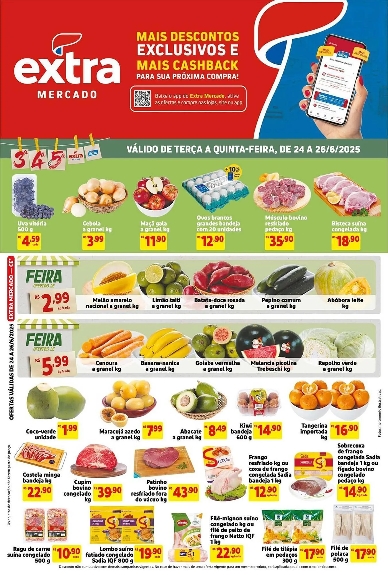Encarte de Catálogo Extra 24 de junho até 26 de junho 2025 - Pagina 1