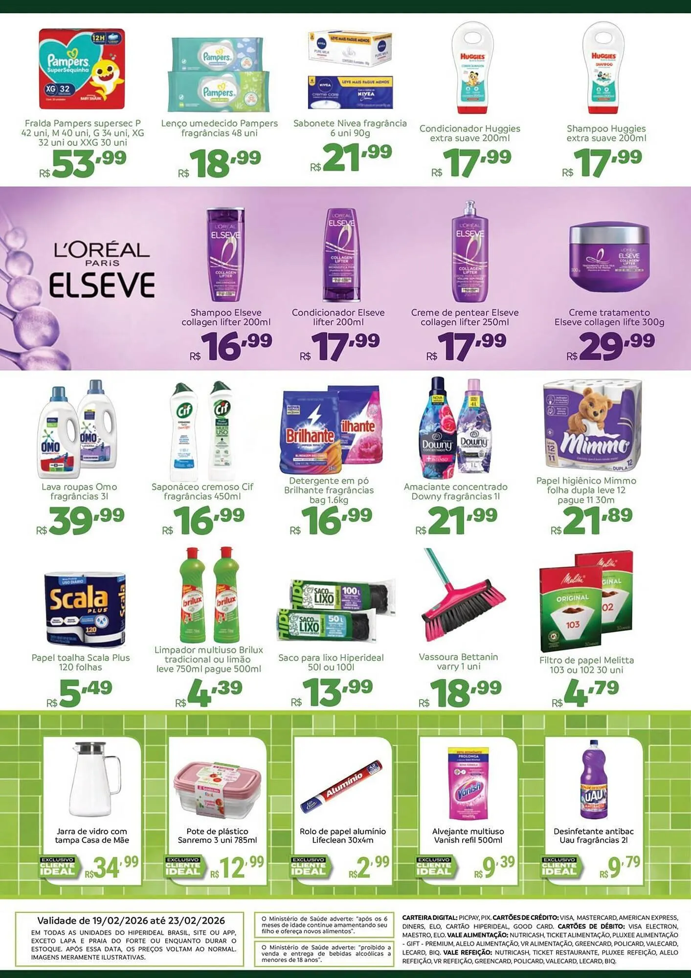 Encarte de Catálogo Hiperideal Supermercados 19 de fevereiro até 23 de fevereiro 2026 - Pagina 4