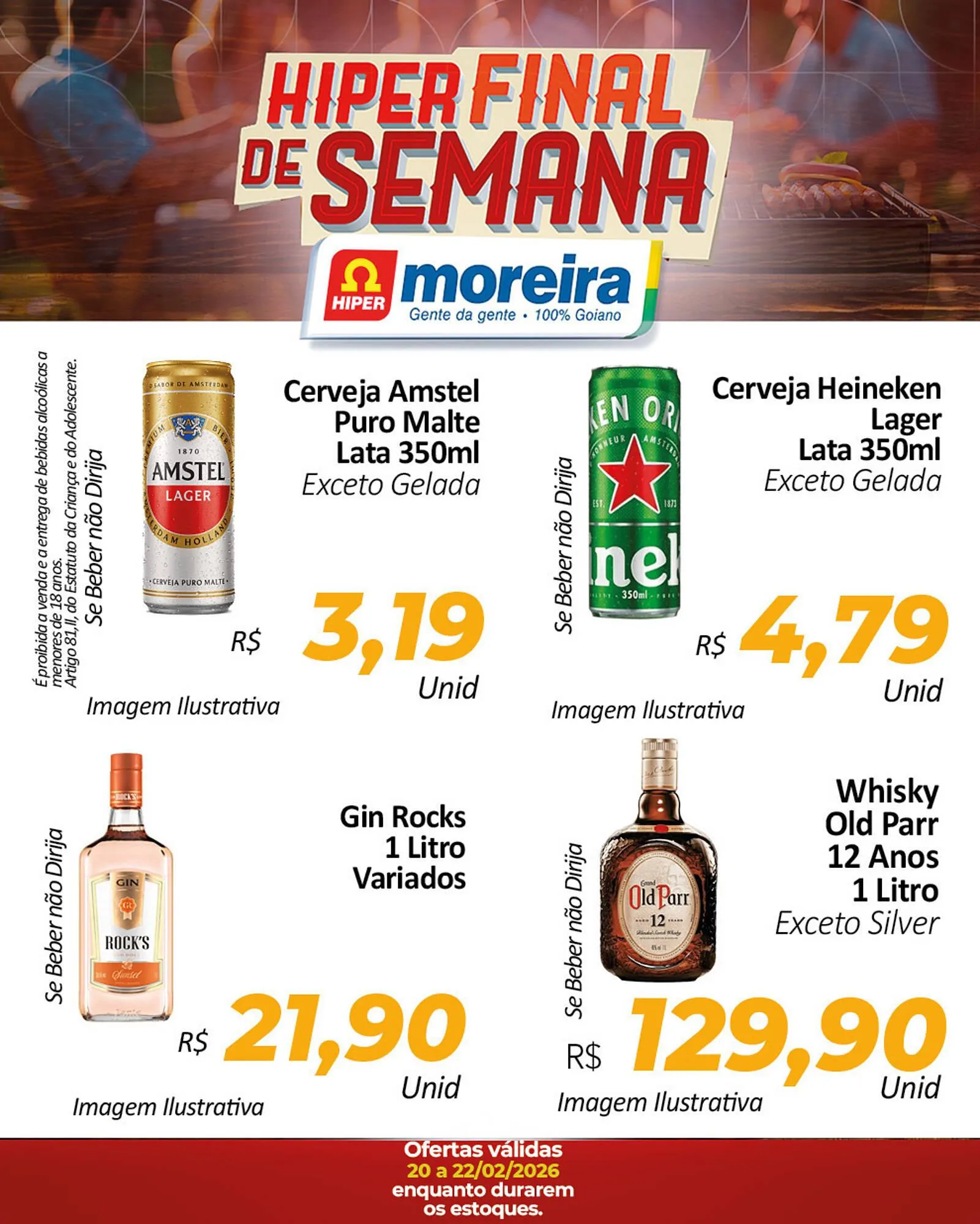 Encarte de Catálogo Hiper Moreira 20 de fevereiro até 22 de fevereiro 2026 - Pagina 1