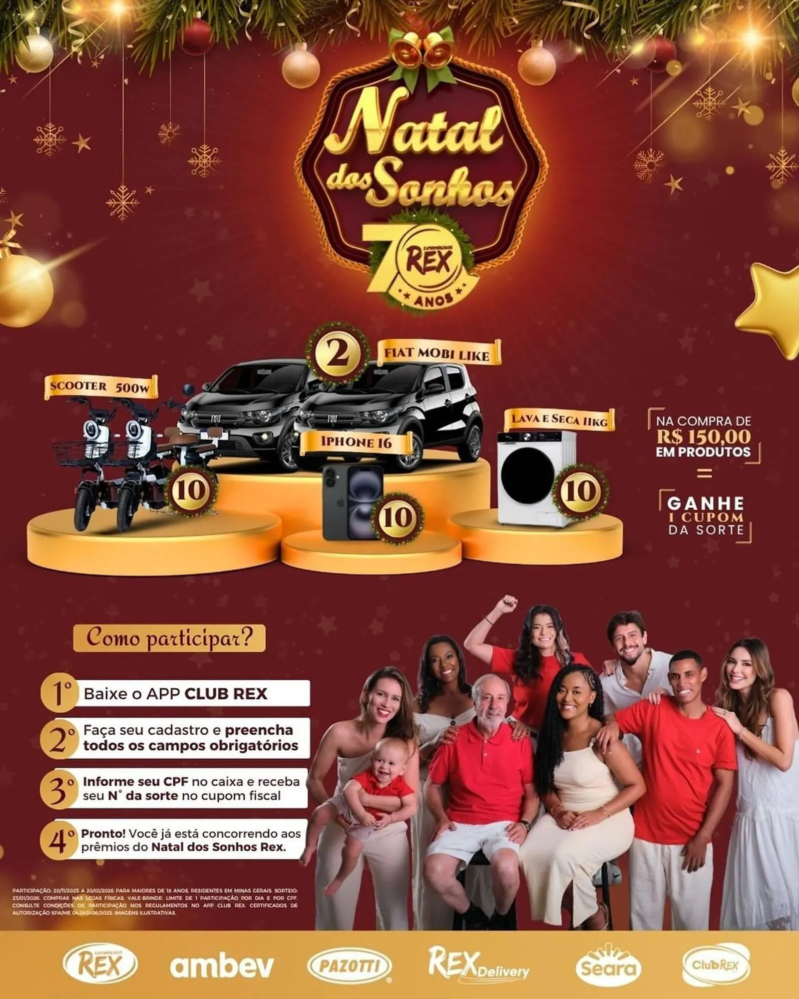 Encarte de Catálogo Supermercados Rex 20 de novembro até 20 de janeiro 2026 - Pagina 1