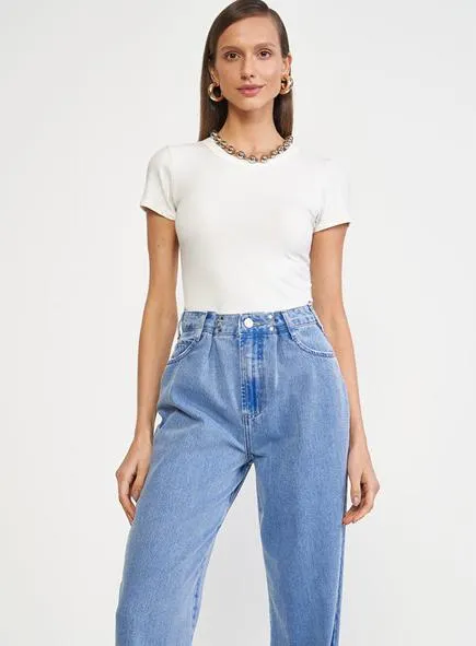 Camiseta Canelada Basica