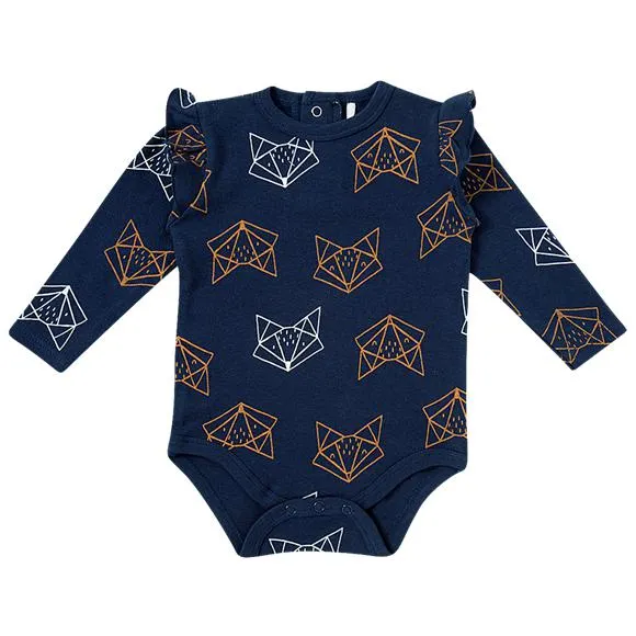 body meia malha bebê raposa