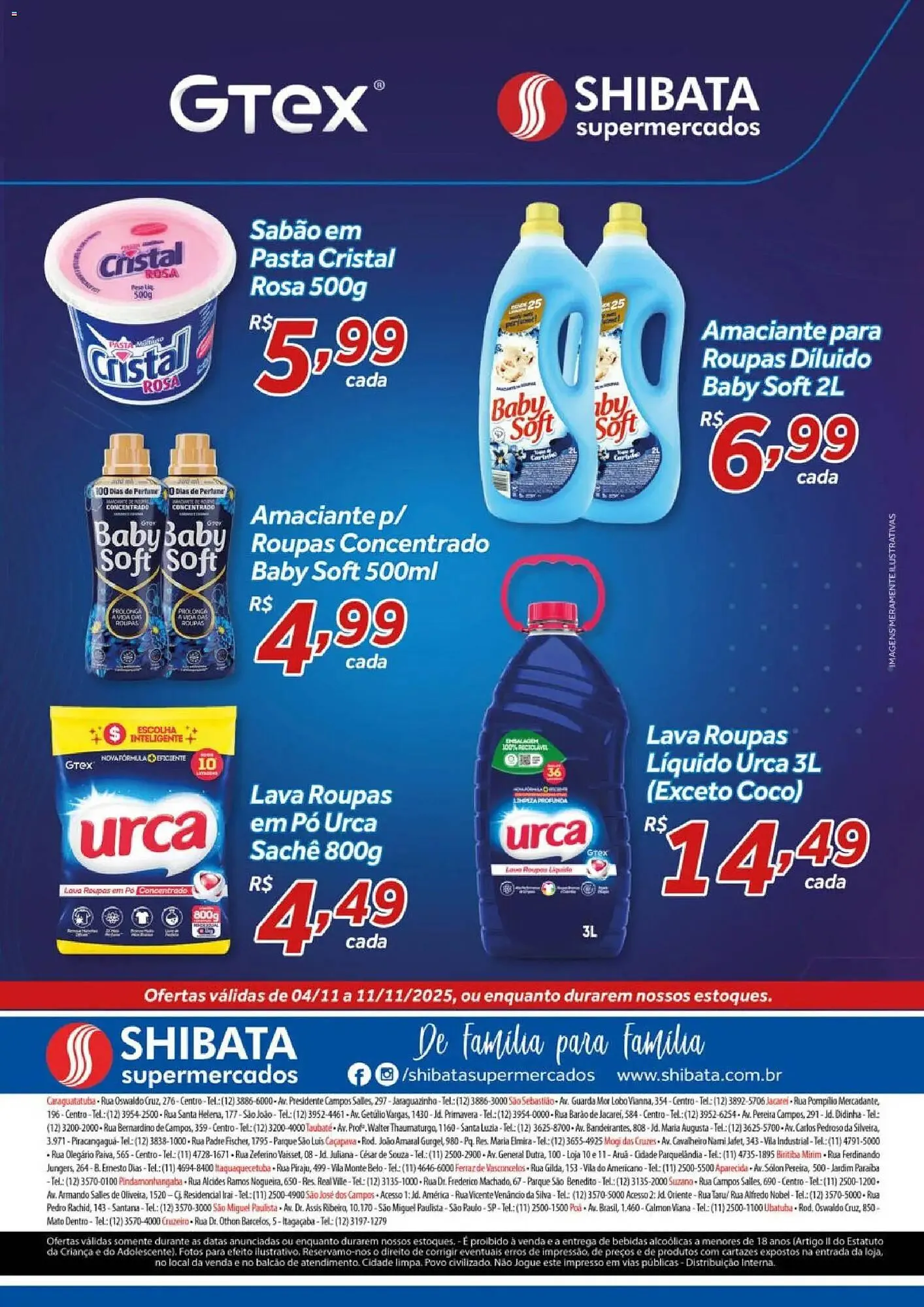 Encarte de Folheto Shibata Supermercados 4 de novembro até 12 de novembro 2025 - Pagina 1