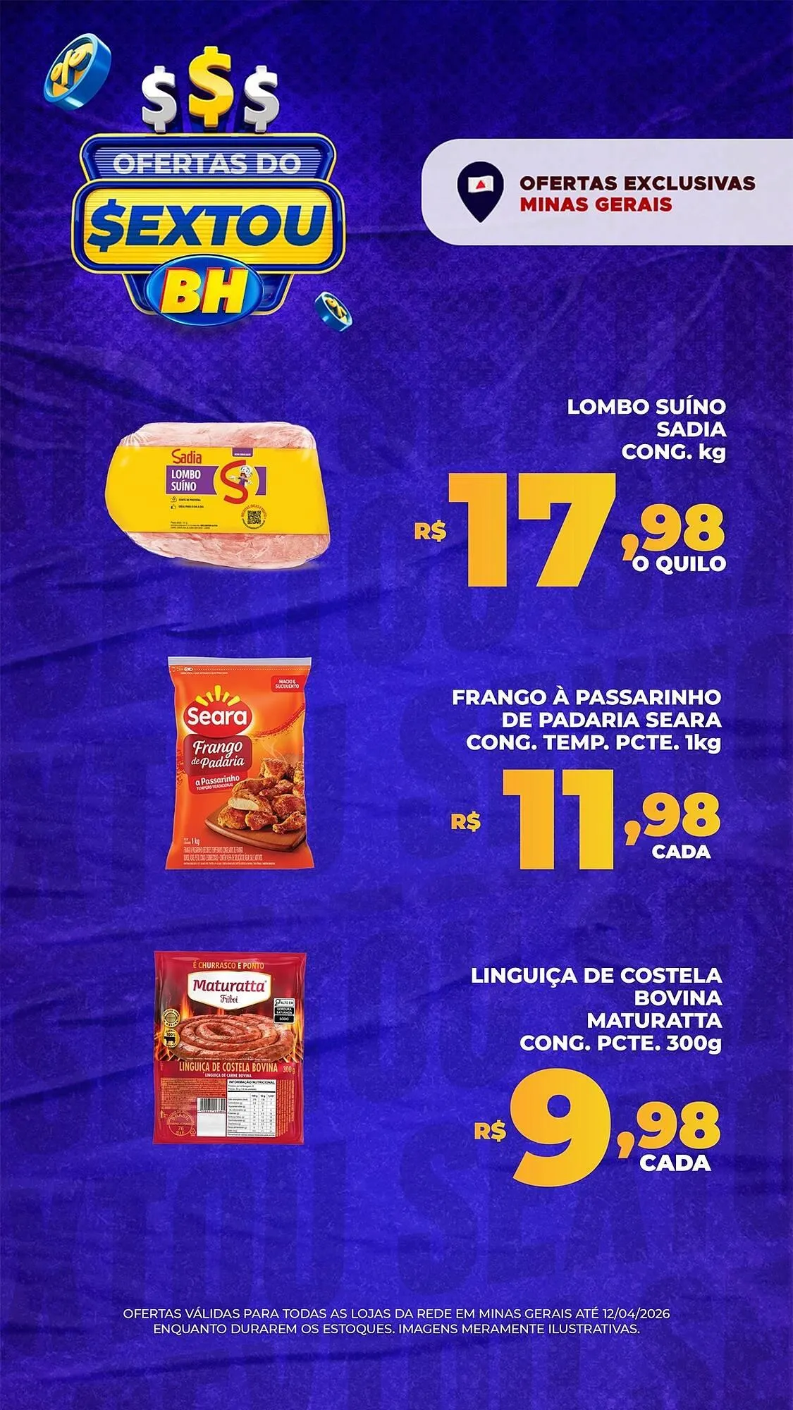 Encarte de Folheto Supermercados BH 11 de abril até 12 de abril 2026 - Pagina 3