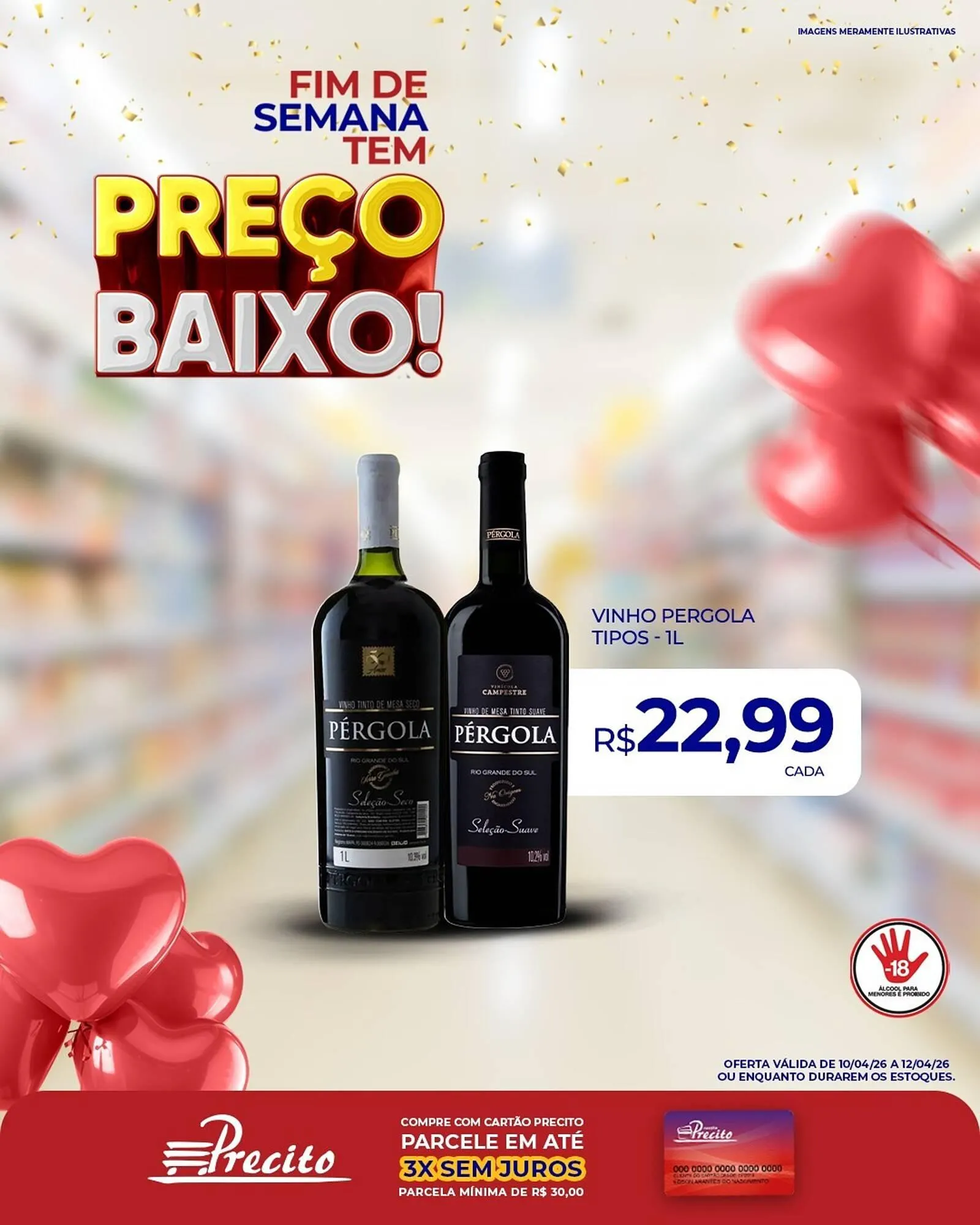 Encarte de Catálogo Supermercado Precito 10 de abril até 12 de abril 2026 - Pagina 1