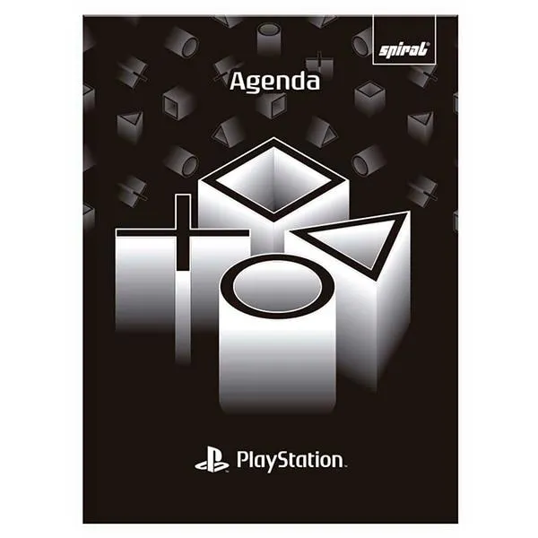 Agenda permanente, Playstation, 114 folhas, 2512298, Spiral Ps - PT 1 UN