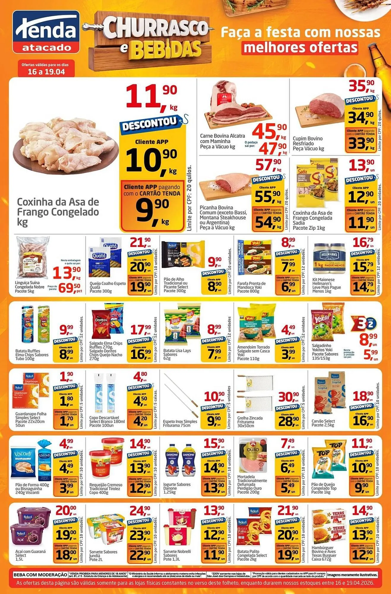 Encarte de Folheto Tenda Atacado 16 de abril até 19 de abril 2026 - Pagina 3