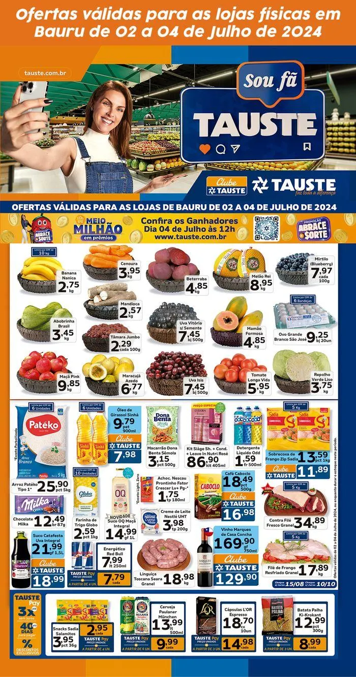 Encarte de Ofertas Tauste Bauru 2 de julho até 4 de julho 2024 - Pagina 2