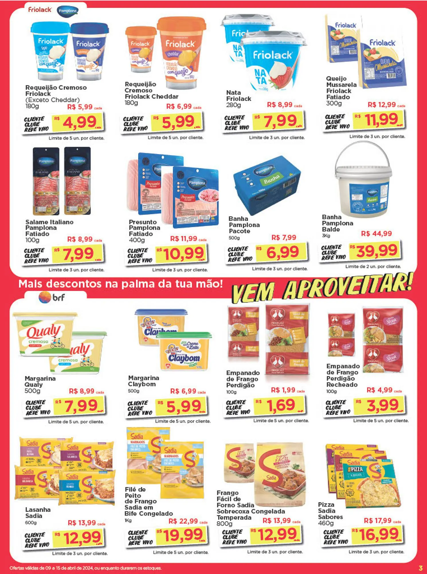 Encarte de Catálogo Rede Vivo 9 de abril até 15 de abril 2024 - Pagina 3
