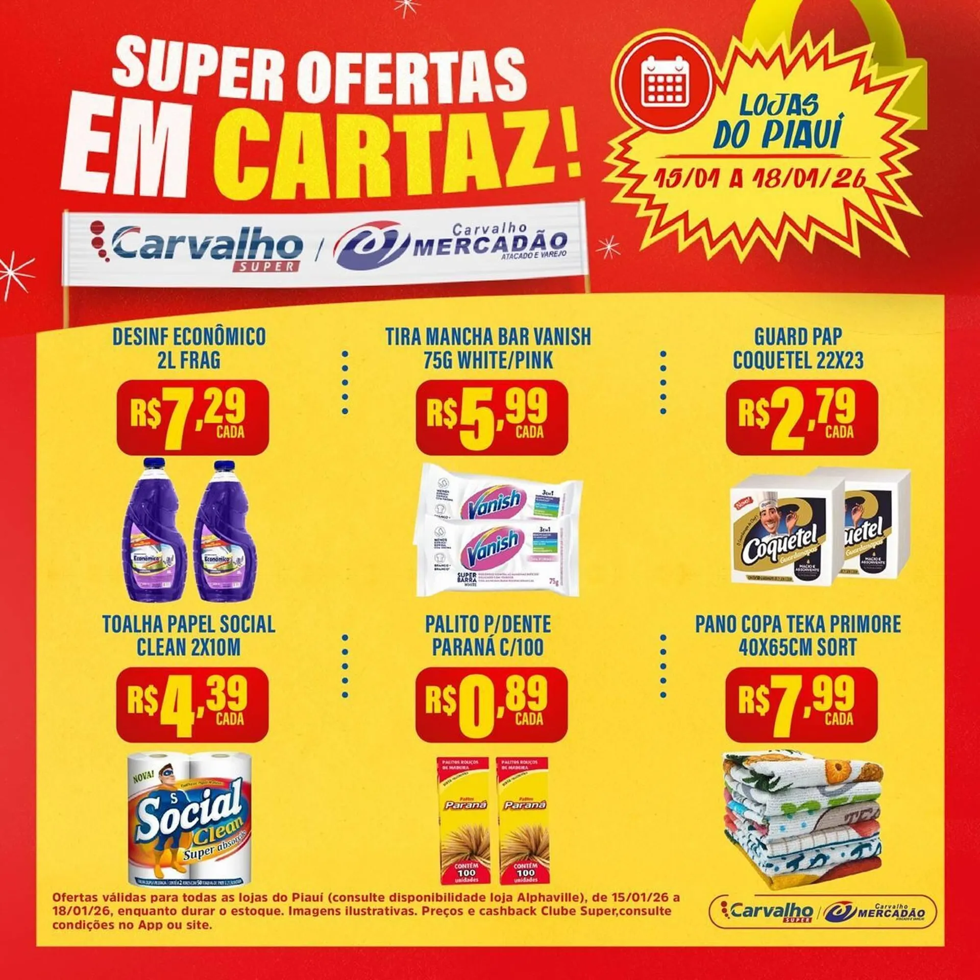 Encarte de Catálogo Carvalho Supermercado 15 de janeiro até 18 de janeiro 2026 - Pagina 2