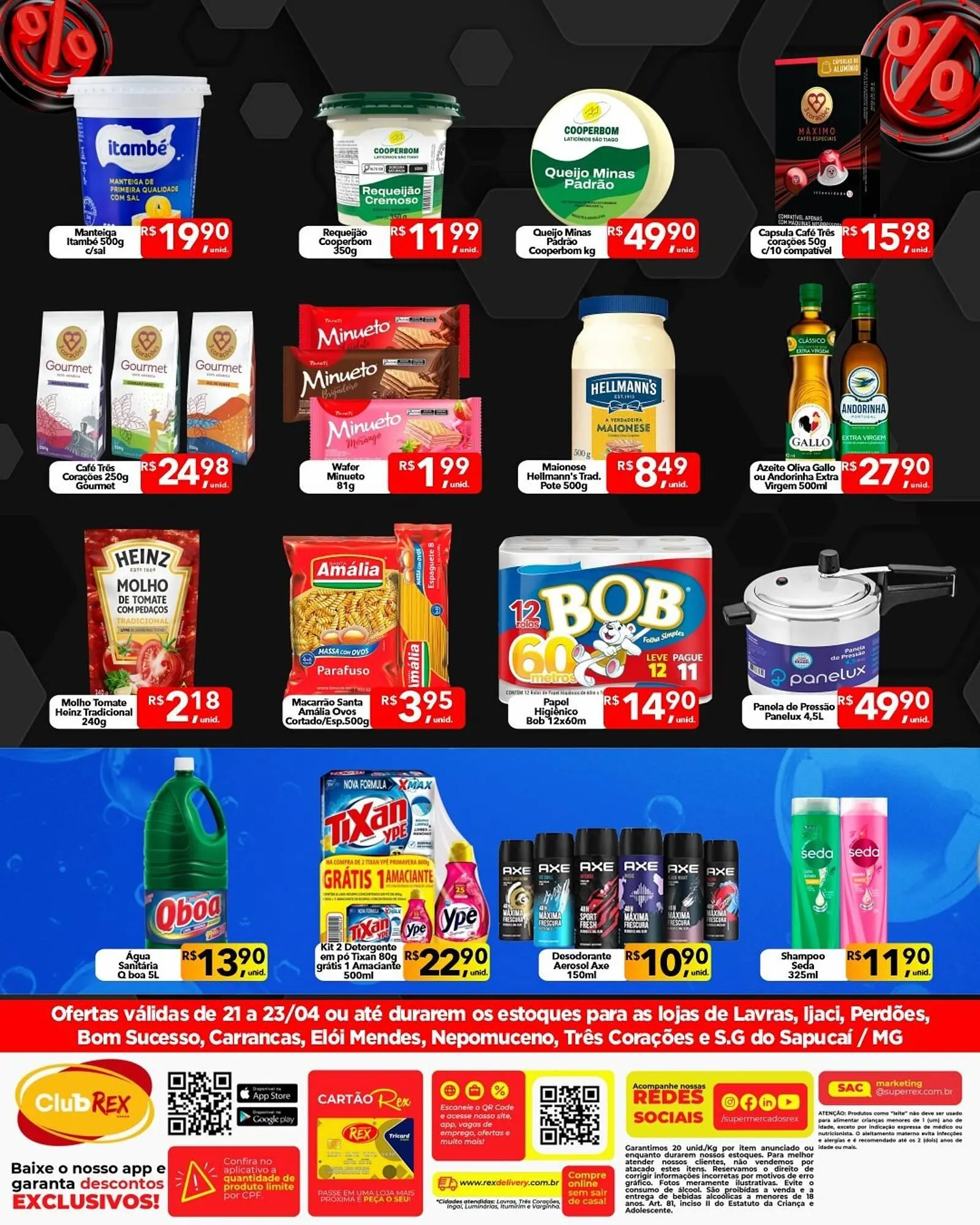 Encarte de Catálogo Supermercados Rex 21 de abril até 23 de abril 2026 - Pagina 2