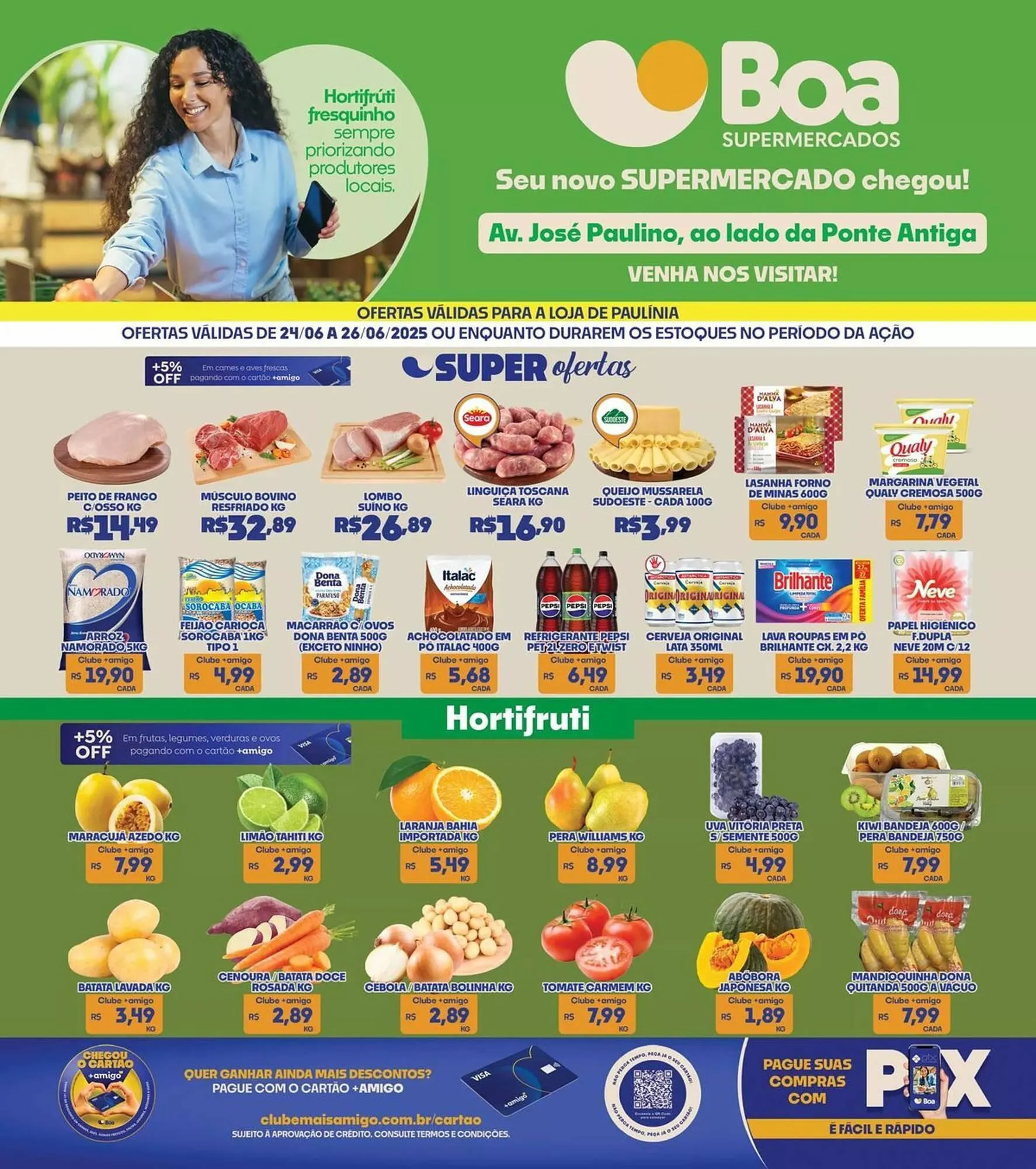 Encarte de Catálogo Boa Supermercados 24 de junho até 26 de junho 2025 - Pagina 1