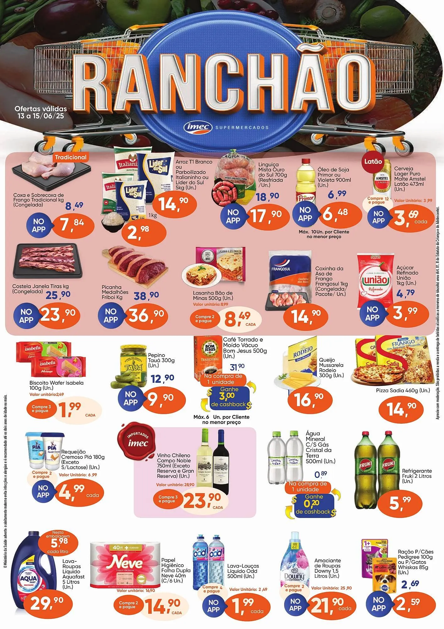 Encarte de Catálogo Imec Supermercados 13 de junho até 15 de junho 2025 - Pagina 1