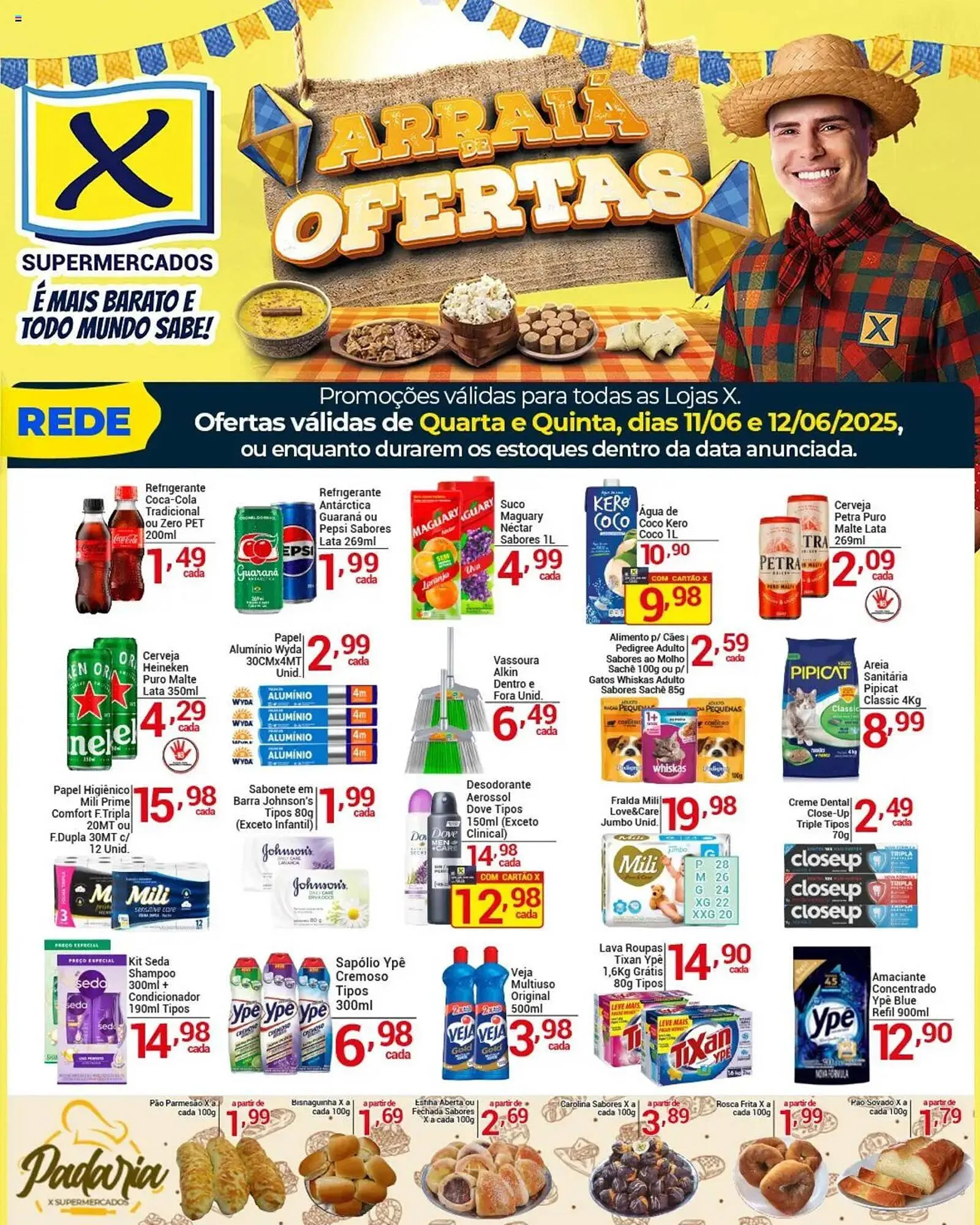 Encarte de Catálogo X Supermercados 11 de junho até 13 de junho 2025 - Pagina 2
